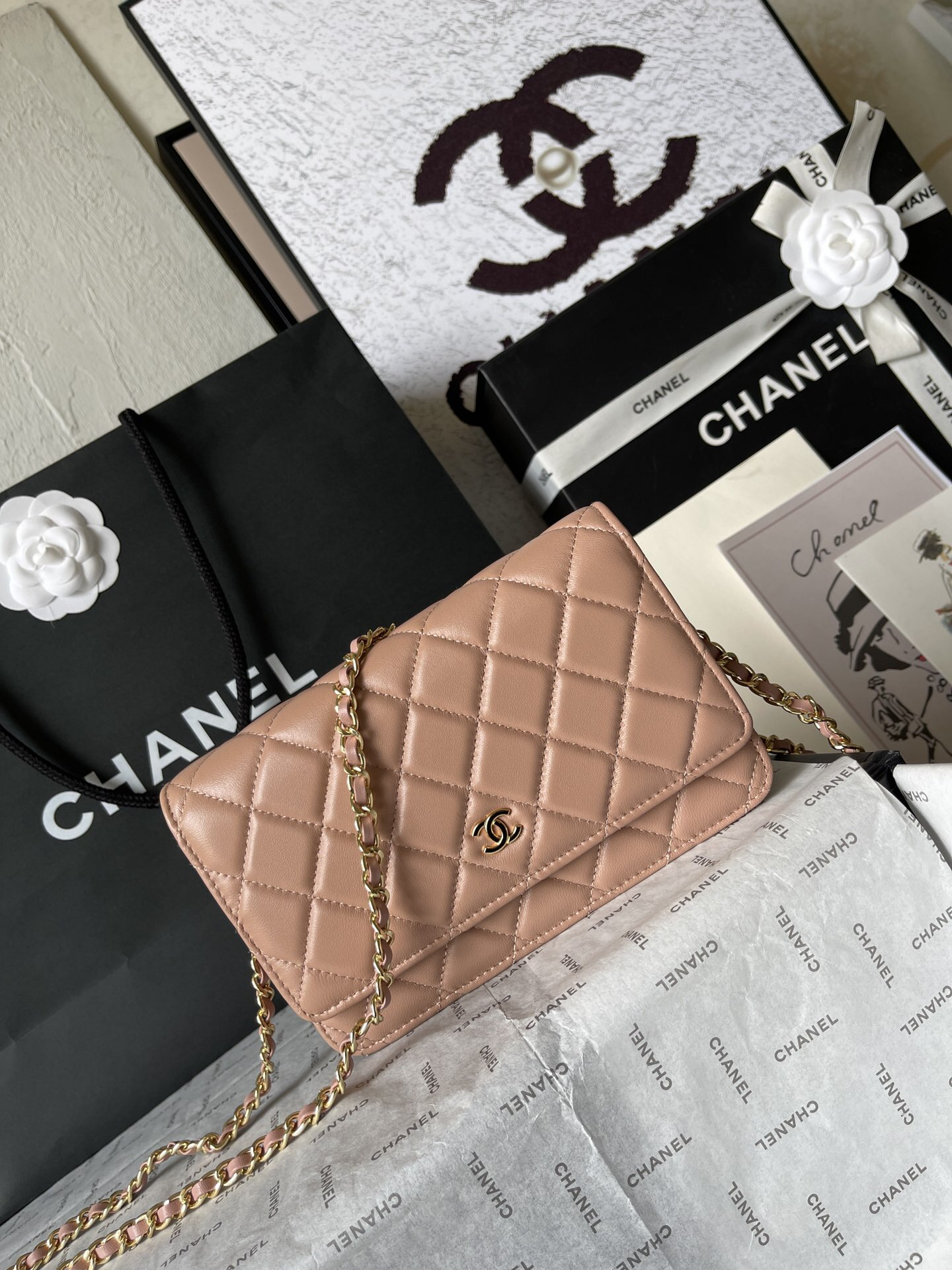 Chanel WOC Series Lambskin Crossbody Bag - Image 2