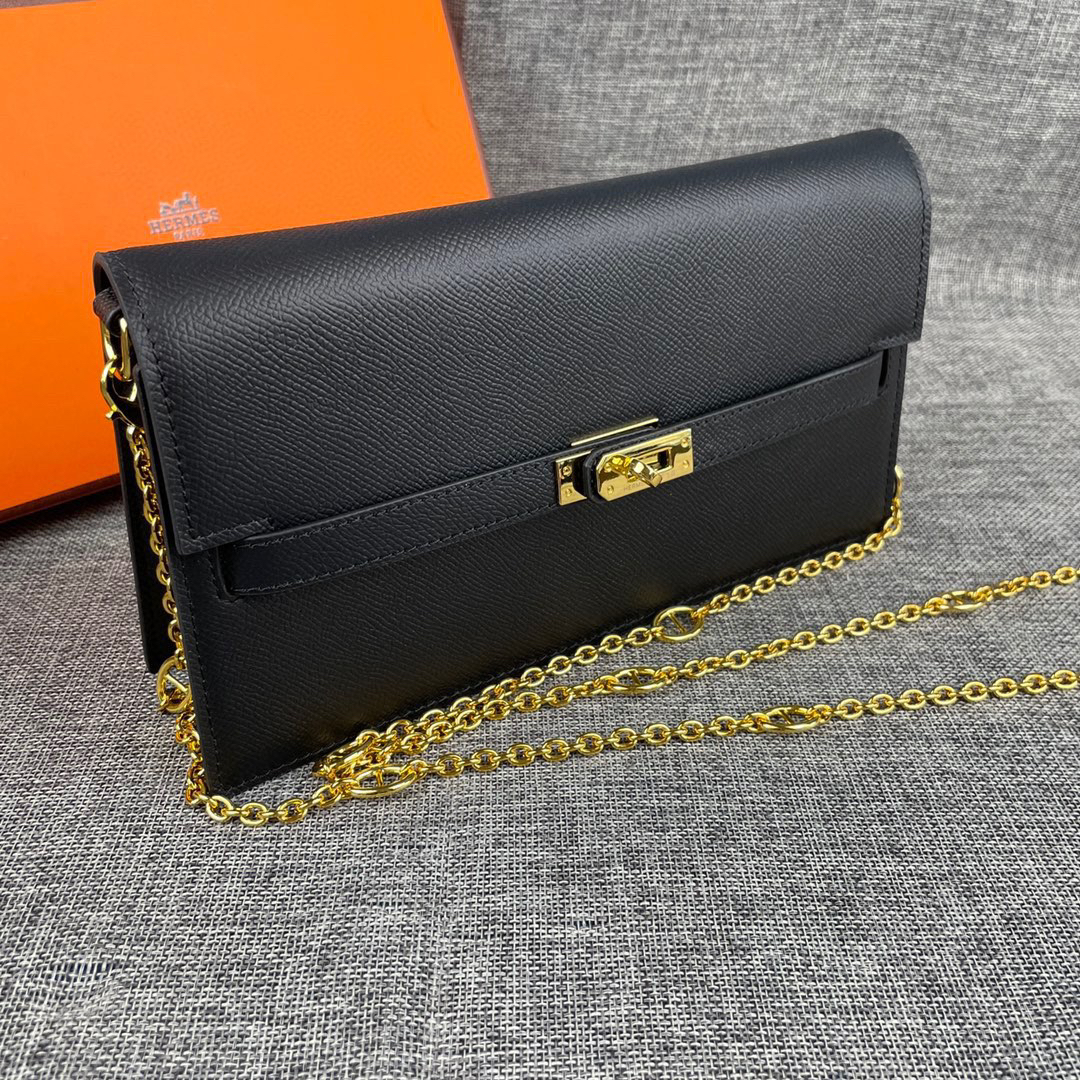 Hermès Kelly Palm-Print Leather Crossbody Bag - Image 2