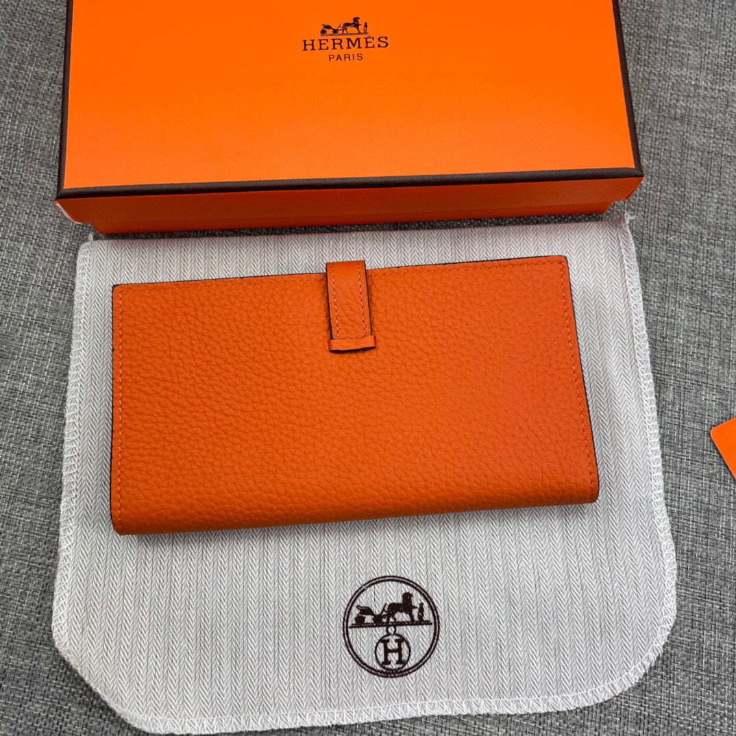Hermes Leather Zip Wallet - Image 2