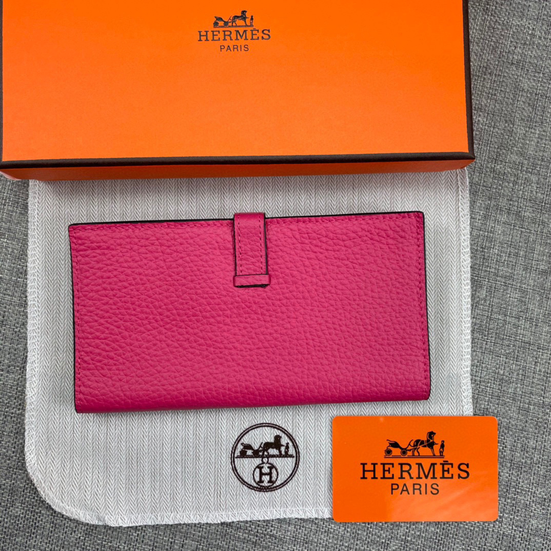 Hermès Women’s Togo Calfskin Vertical Zip Wallet - Image 2