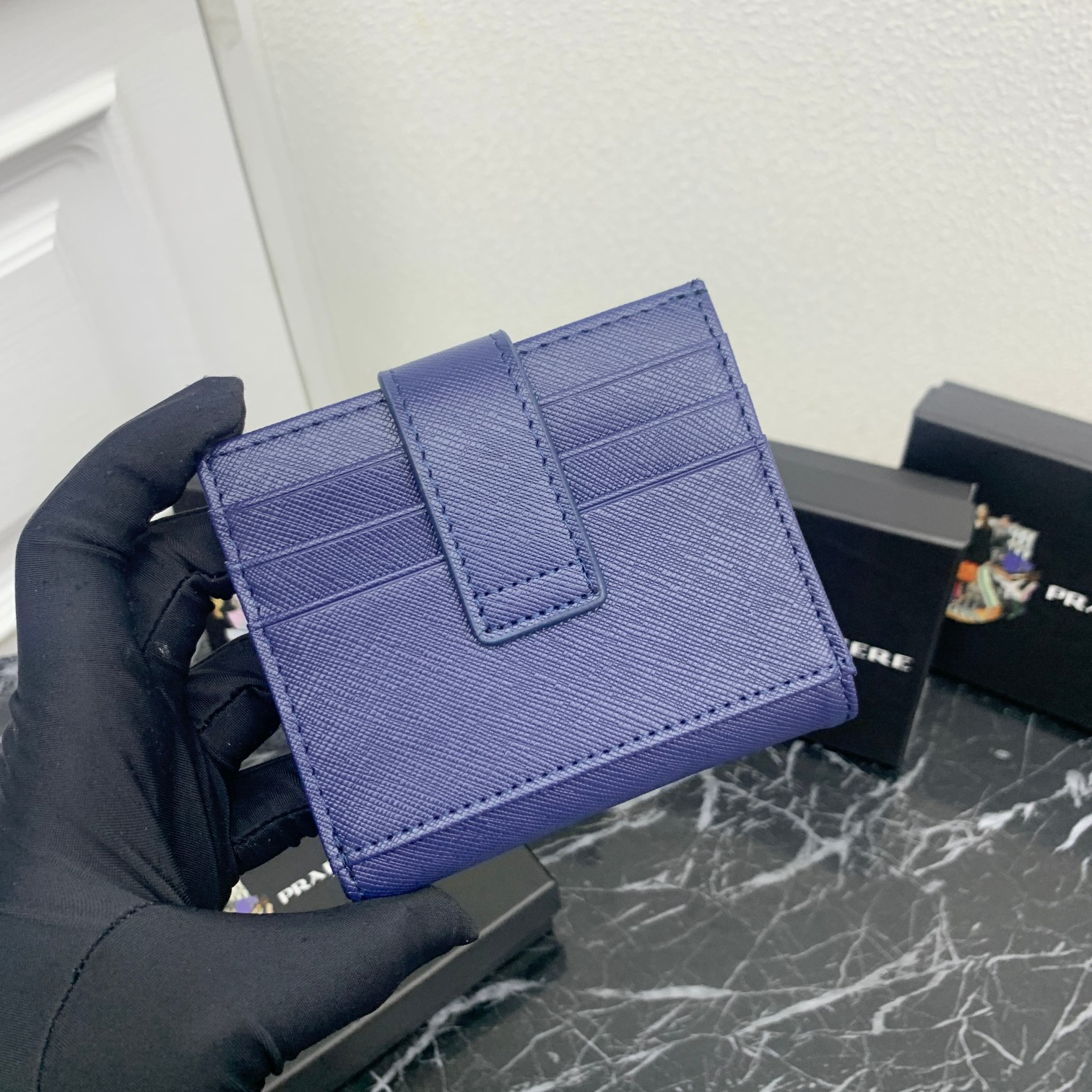 Prada Leather Short Wallet LM215 - Image 2