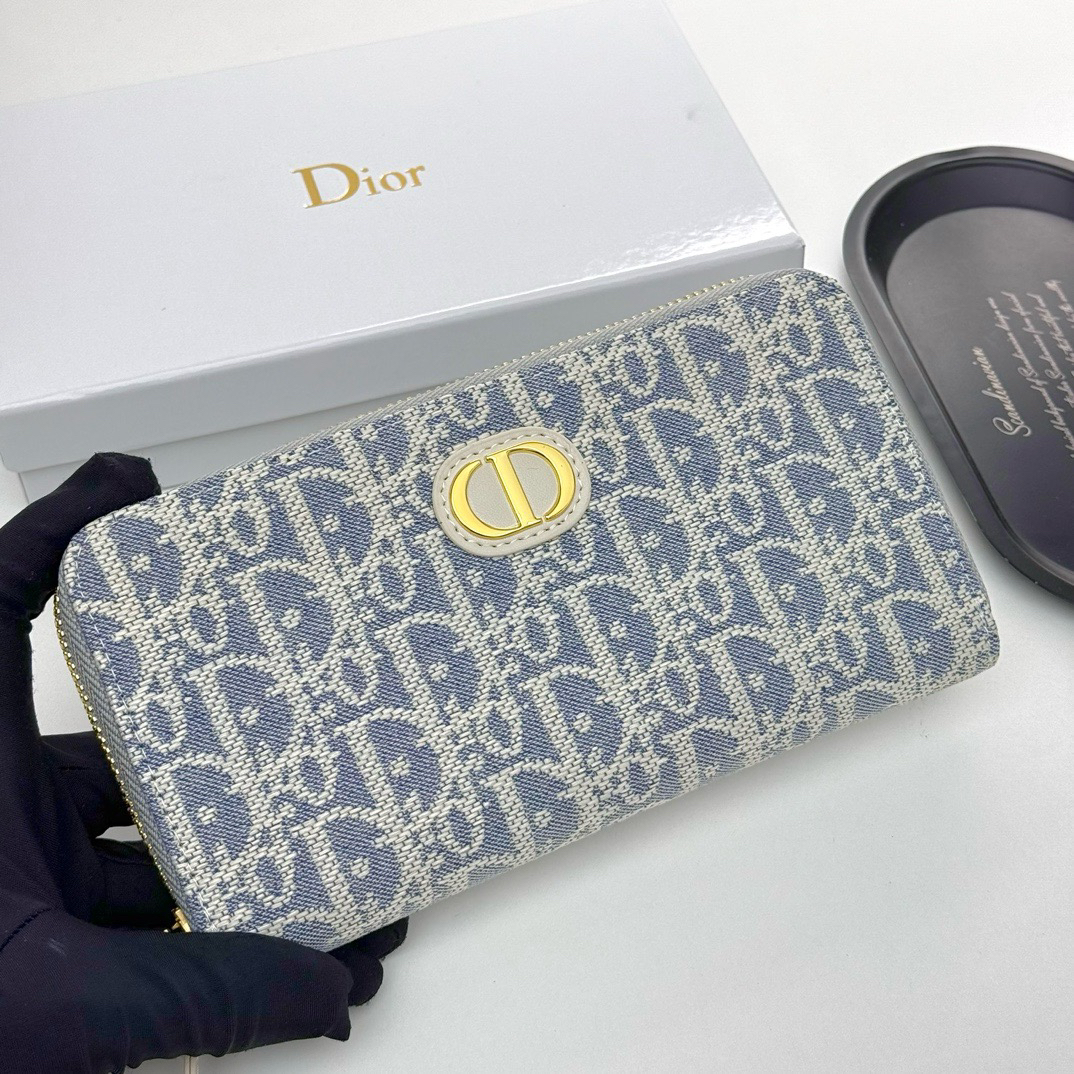 Dior Oblique Long Zipper Wallet - Image 2