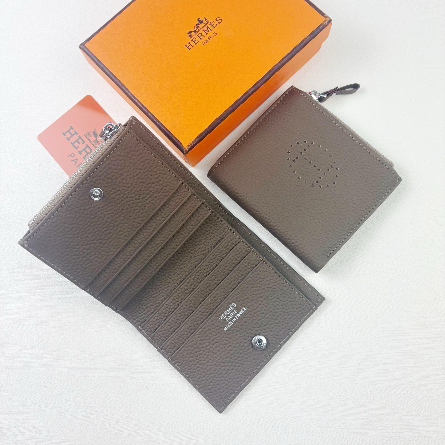 Hermès Silk’in Togo Leather Wallet - Image 2