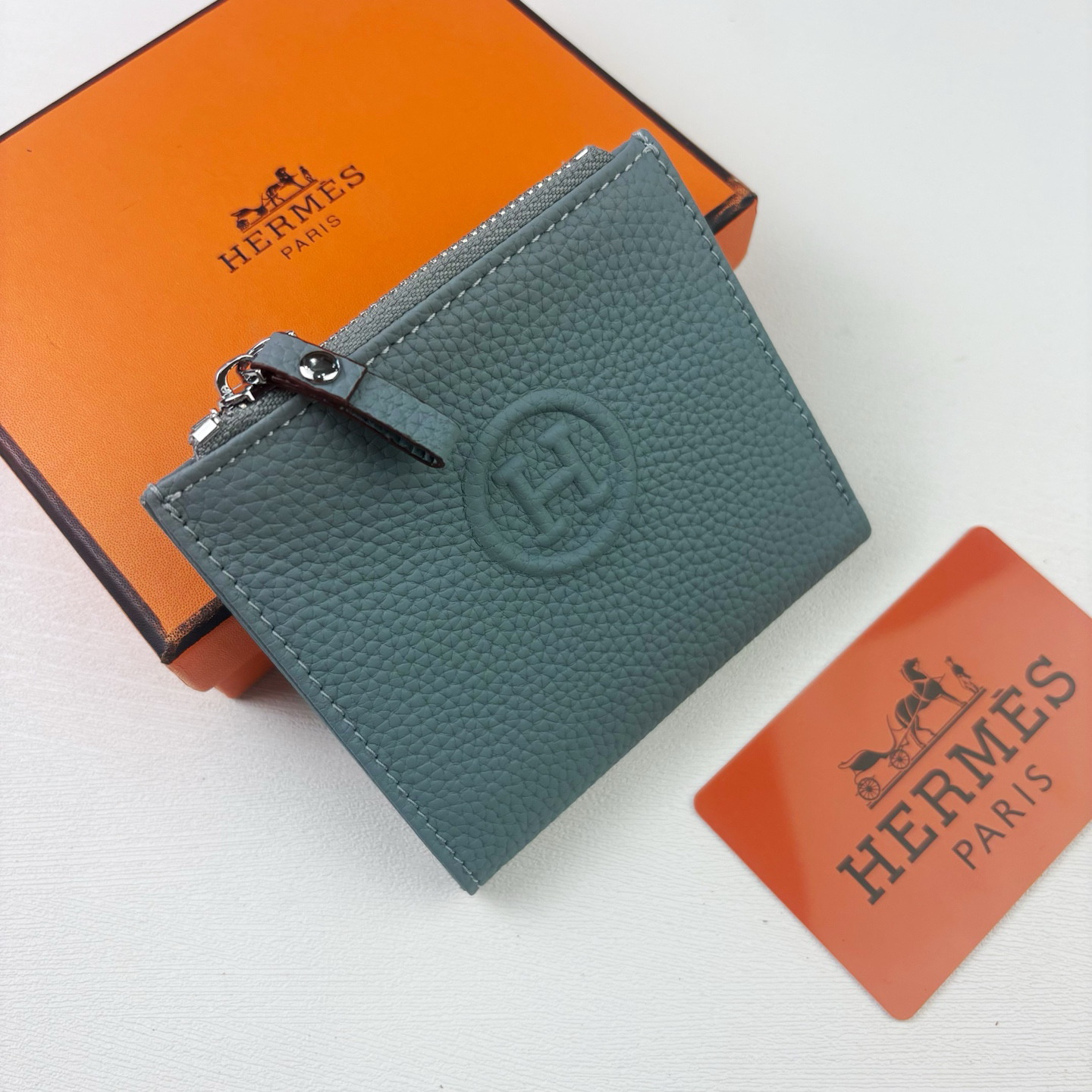 Hermes Silk'in Togo Leather Women's Wallet - Image 2
