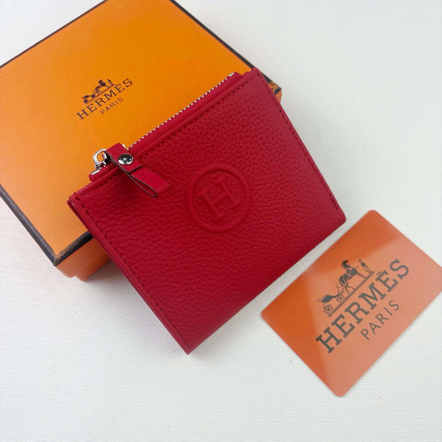 Hermes Silk'in Togo Leather Women's Wallet - Image 2