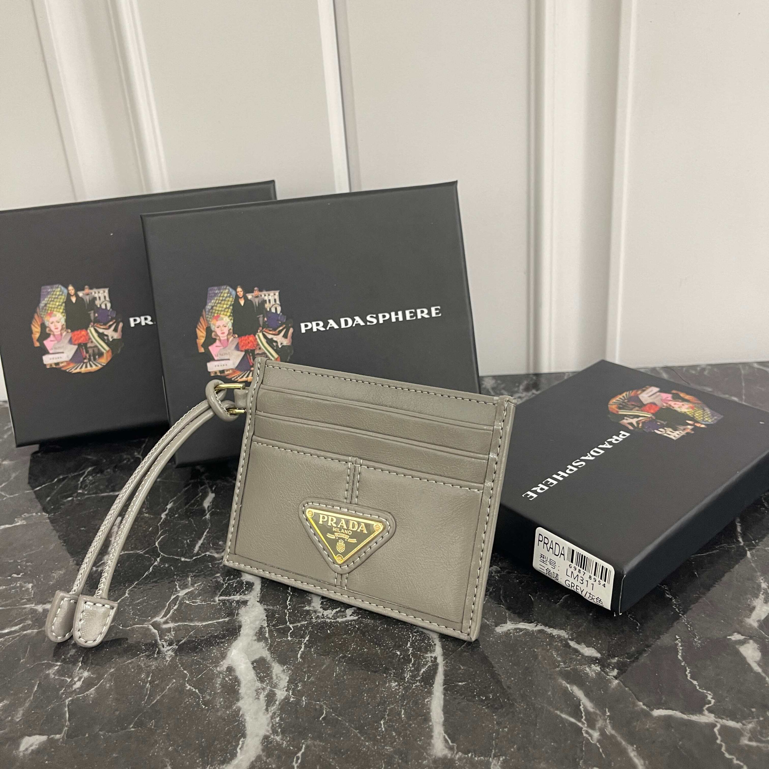 Prada Saffiano Leather Card Holder - Image 2