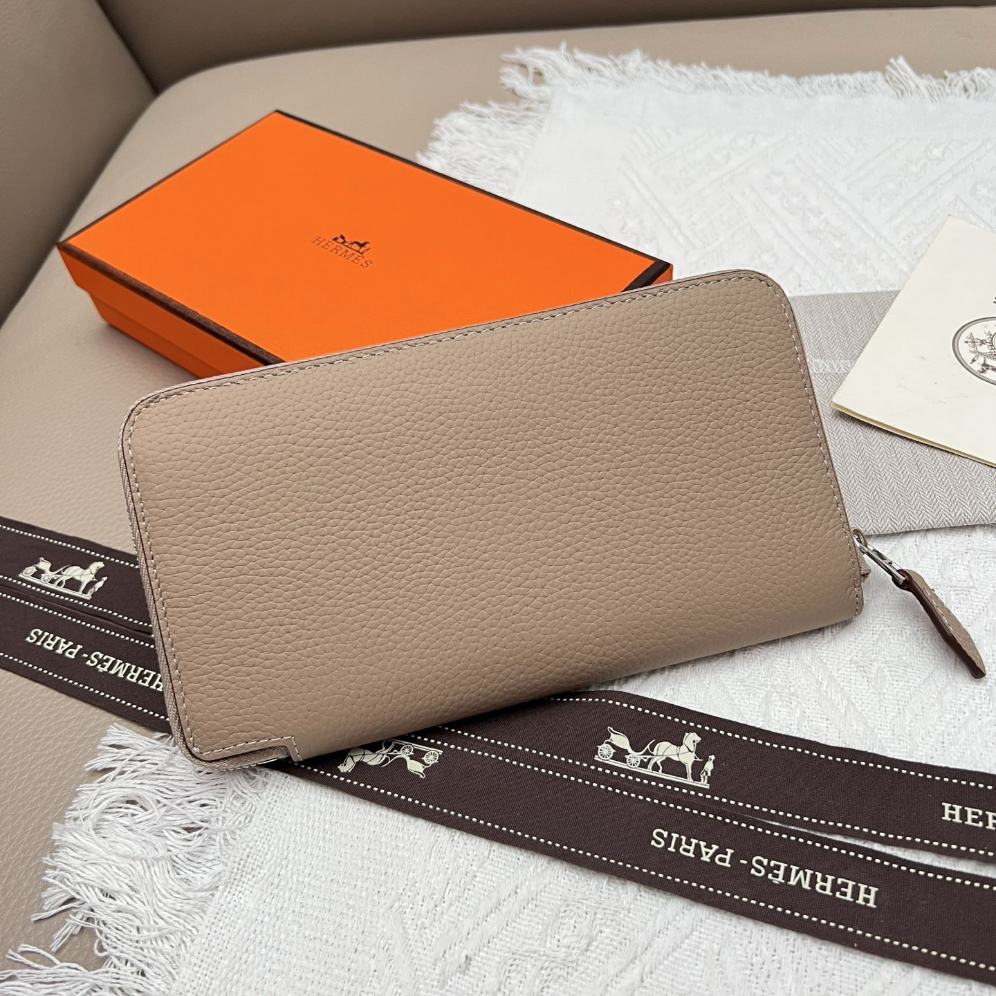 Hermes Constance Epsom Leather Zip Wallet - Image 2