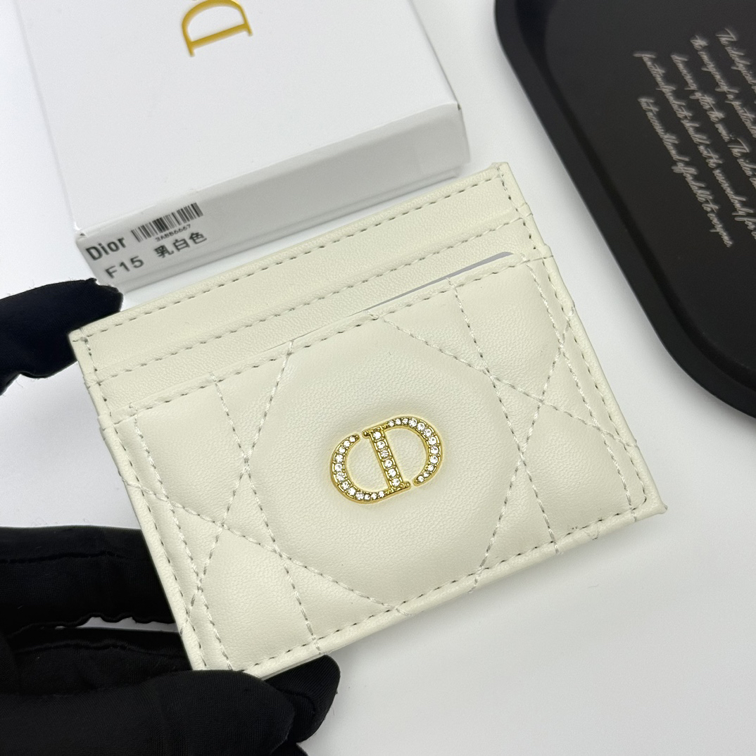 Dior F15 Slim Calfskin Leather Wallet - Image 2