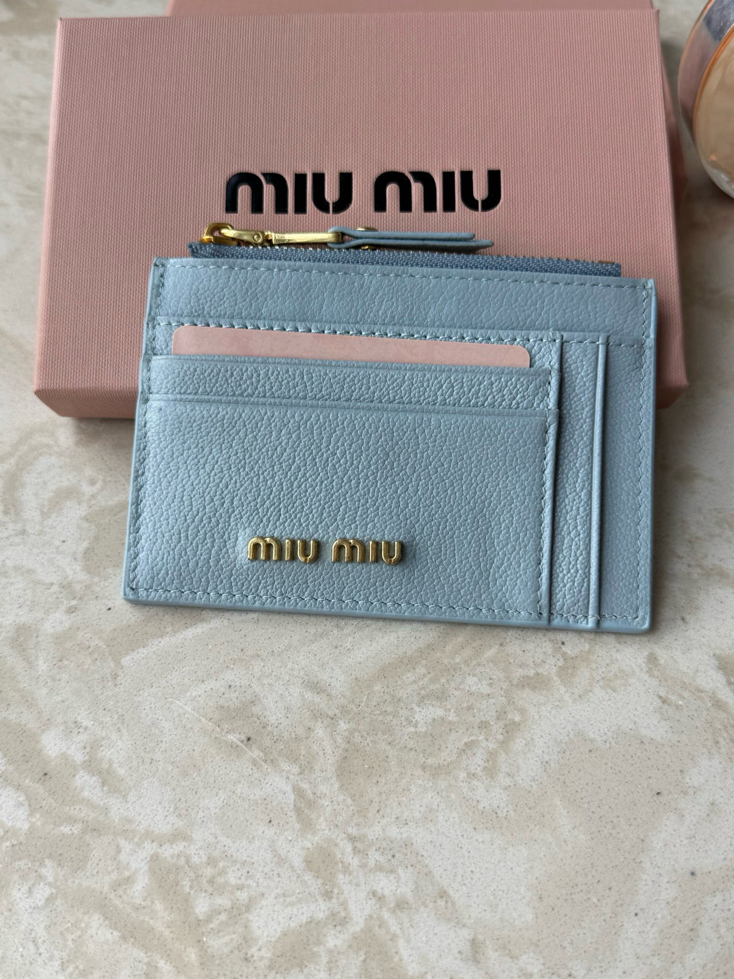 Miu Miu Leather Slim Wallet - Image 2