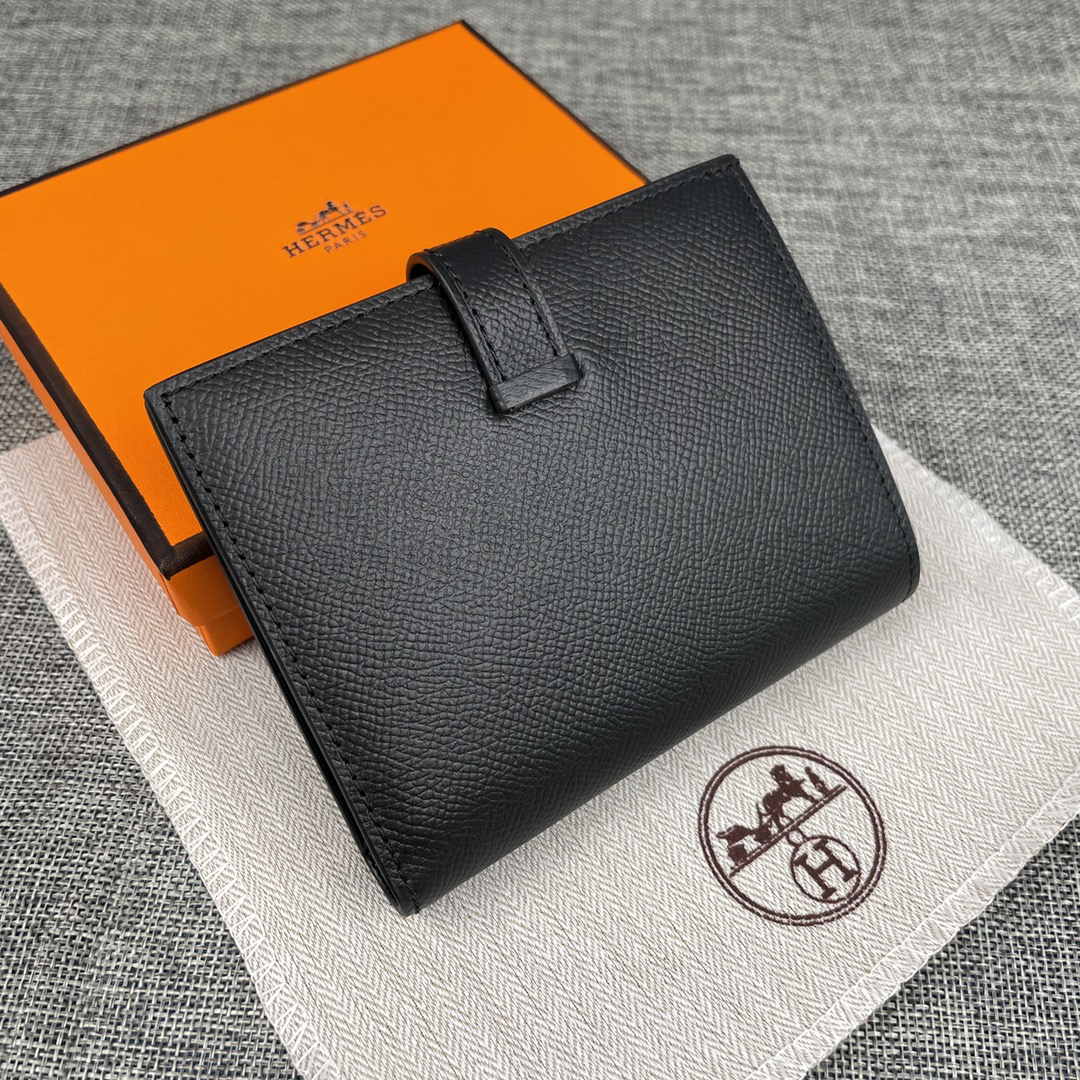 Hermès 5120 Palm-Grain Leather Vertical Wallet - Image 2