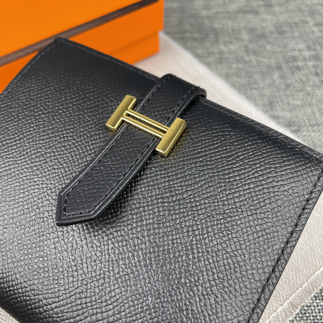 Hermès Palm-Grain Leather Vertical Wallet - Image 2
