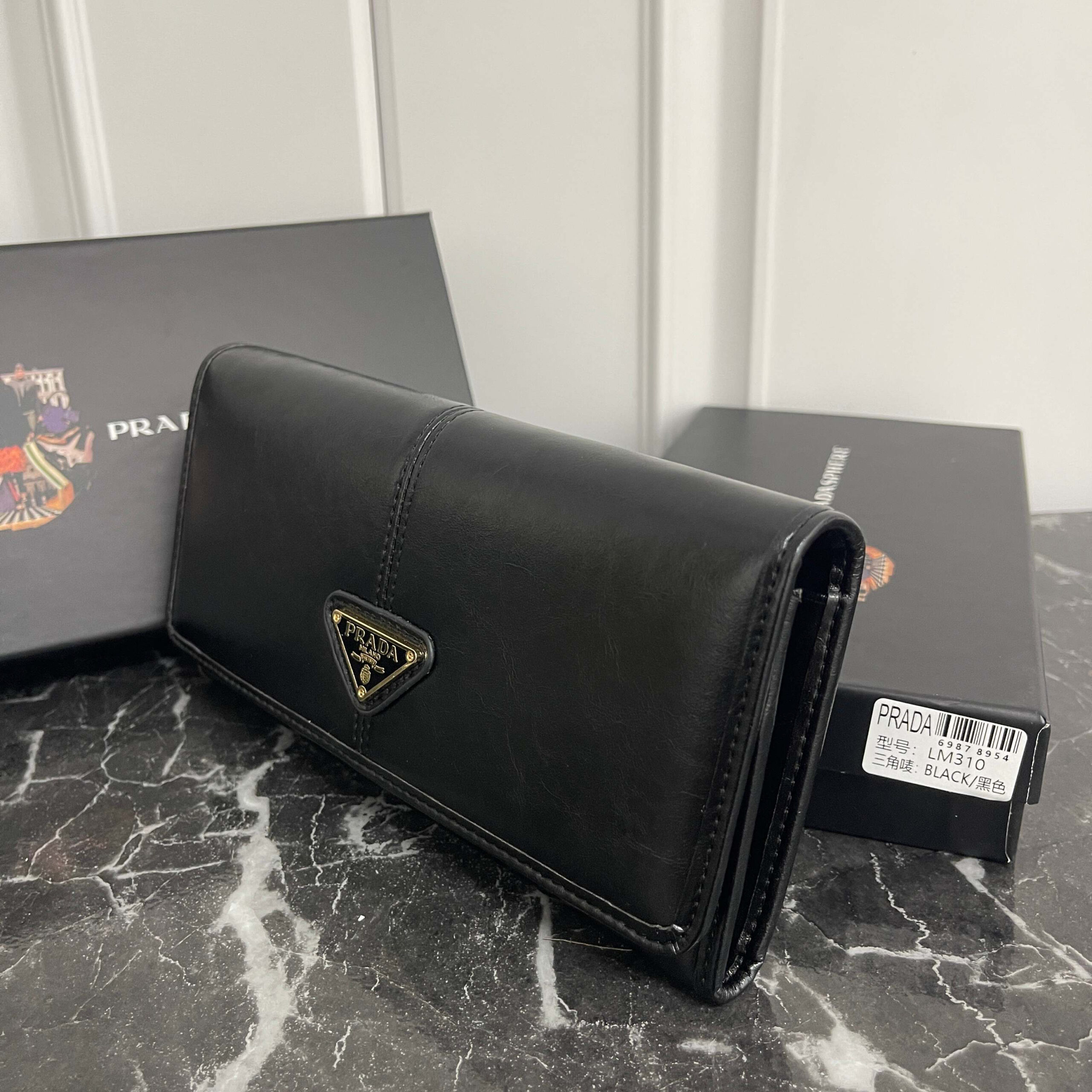 Prada Saffiano Leather Large Snap Wallet - Image 2