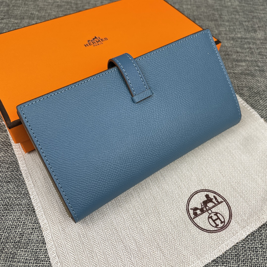 Hermes Epsom Leather Vertical Wallet - Image 2