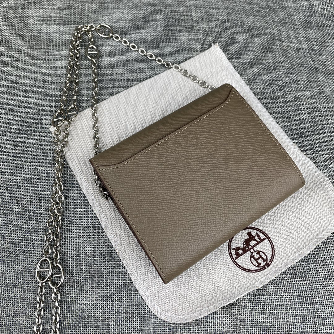 Hermes Constance Palm-Grain Leather Card Holder - Image 2