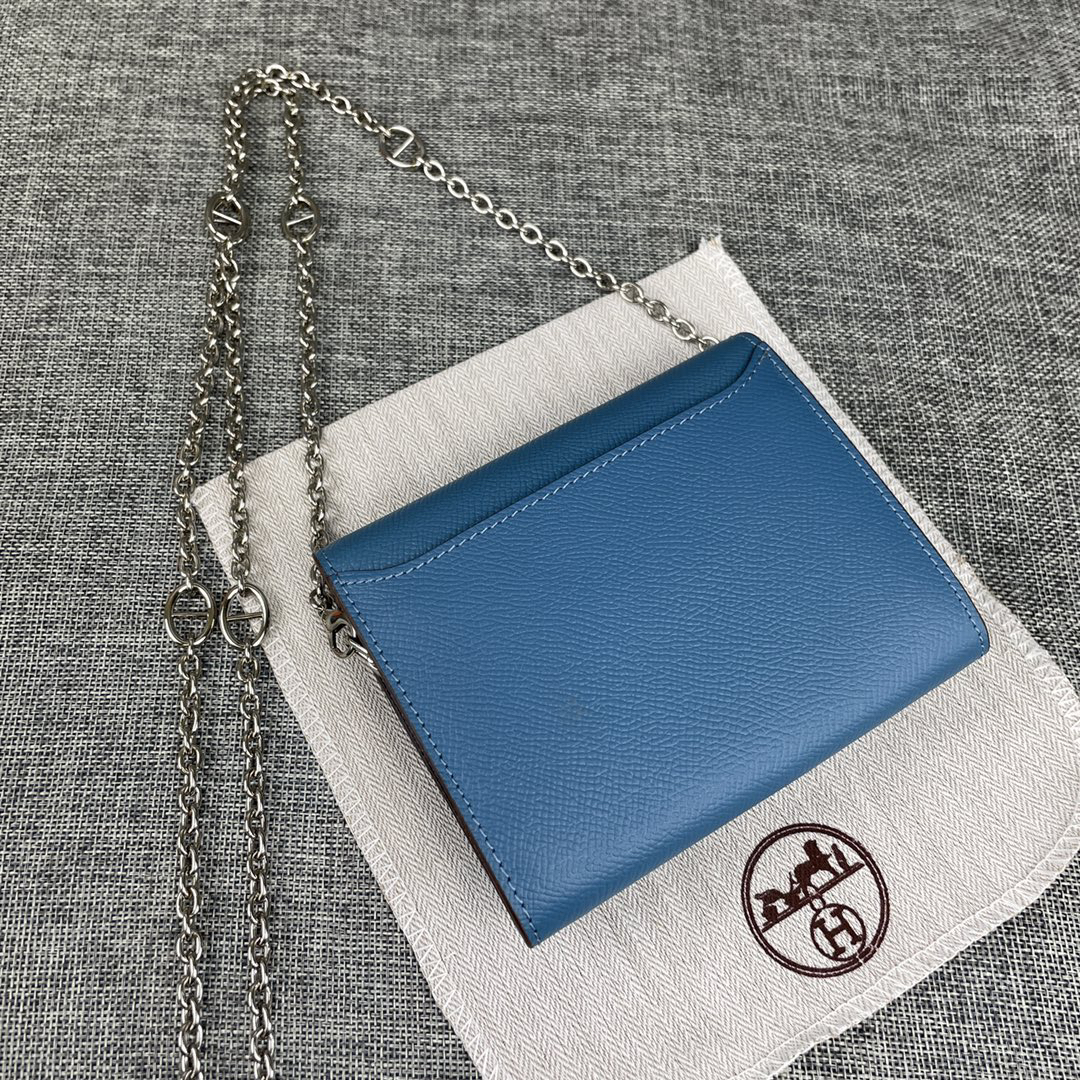 Hermes Constance Palm-Grain Leather Card Holder - Image 2