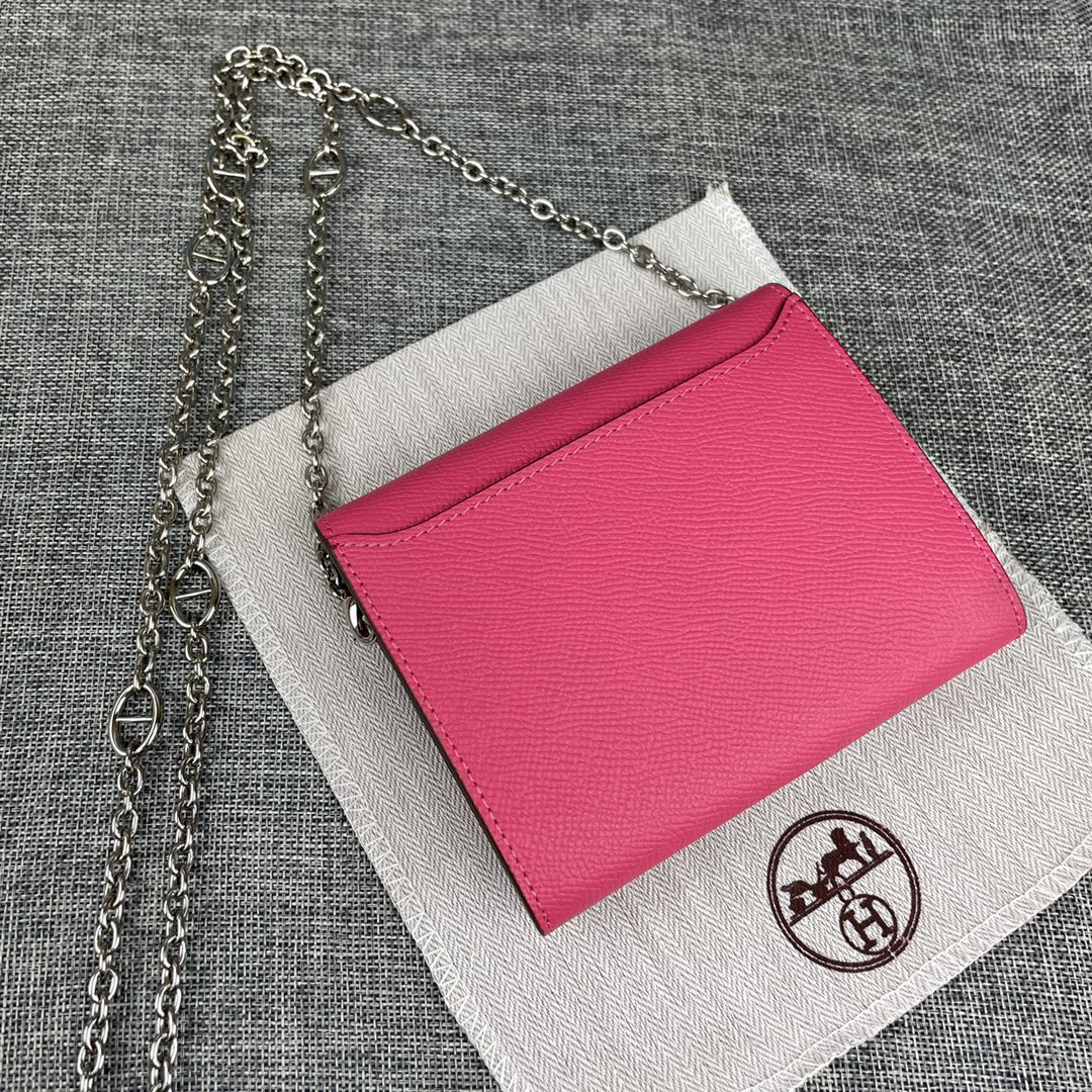Hermes Constance Palm-Grain Leather Card Holder - Image 2