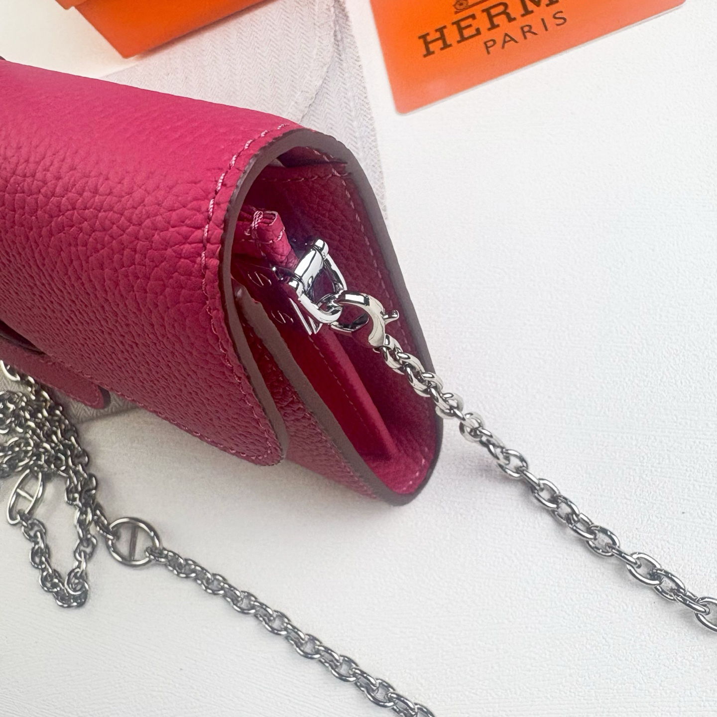 Hermès Long Wallet with Detachable Chain Strap - Image 2