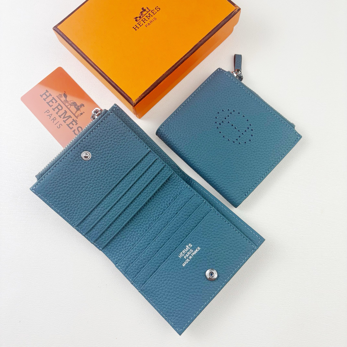 Hermes Silk'in Togo Leather Wallet - Image 2
