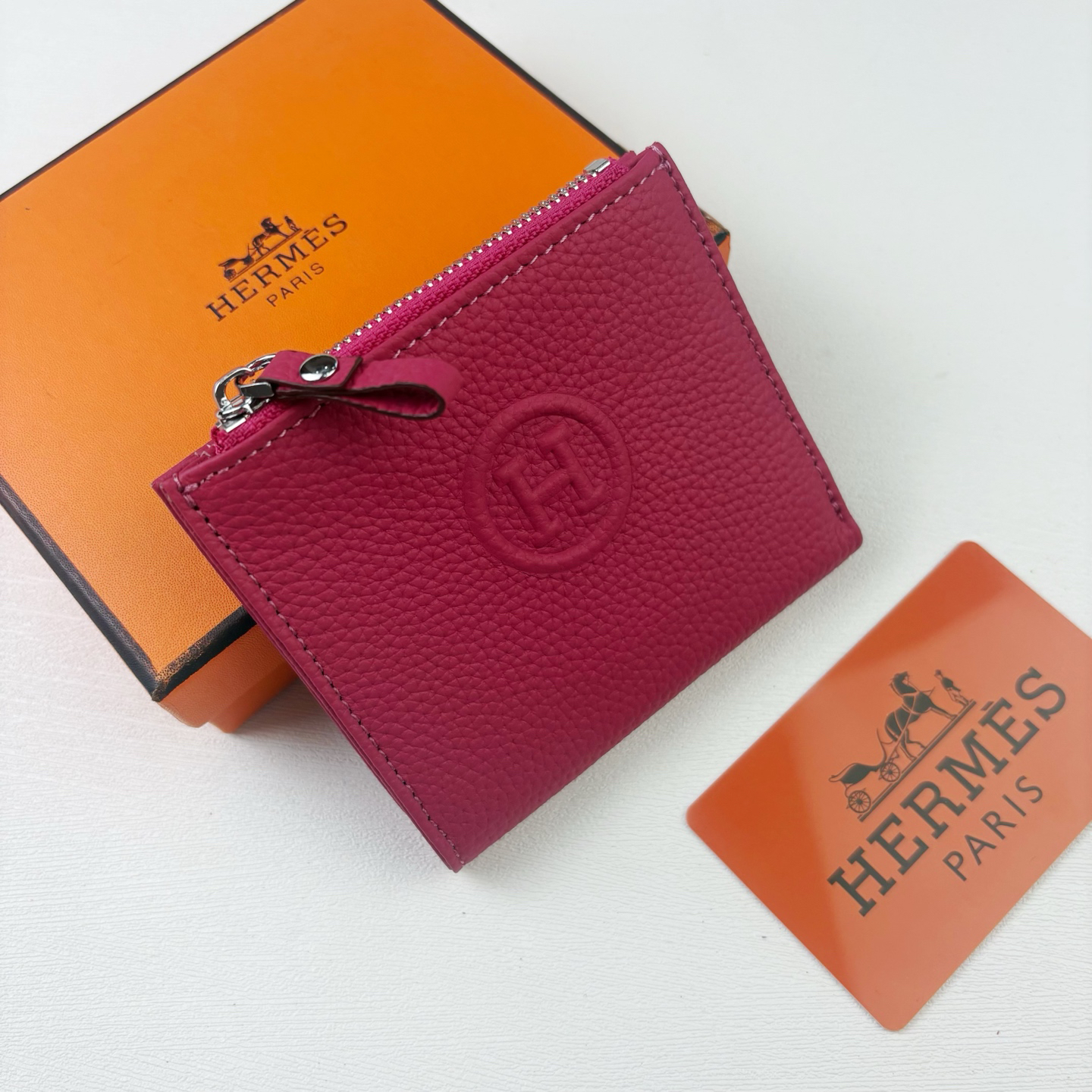 Hermes Silk'in Togo Leather Women's Wallet - Image 2