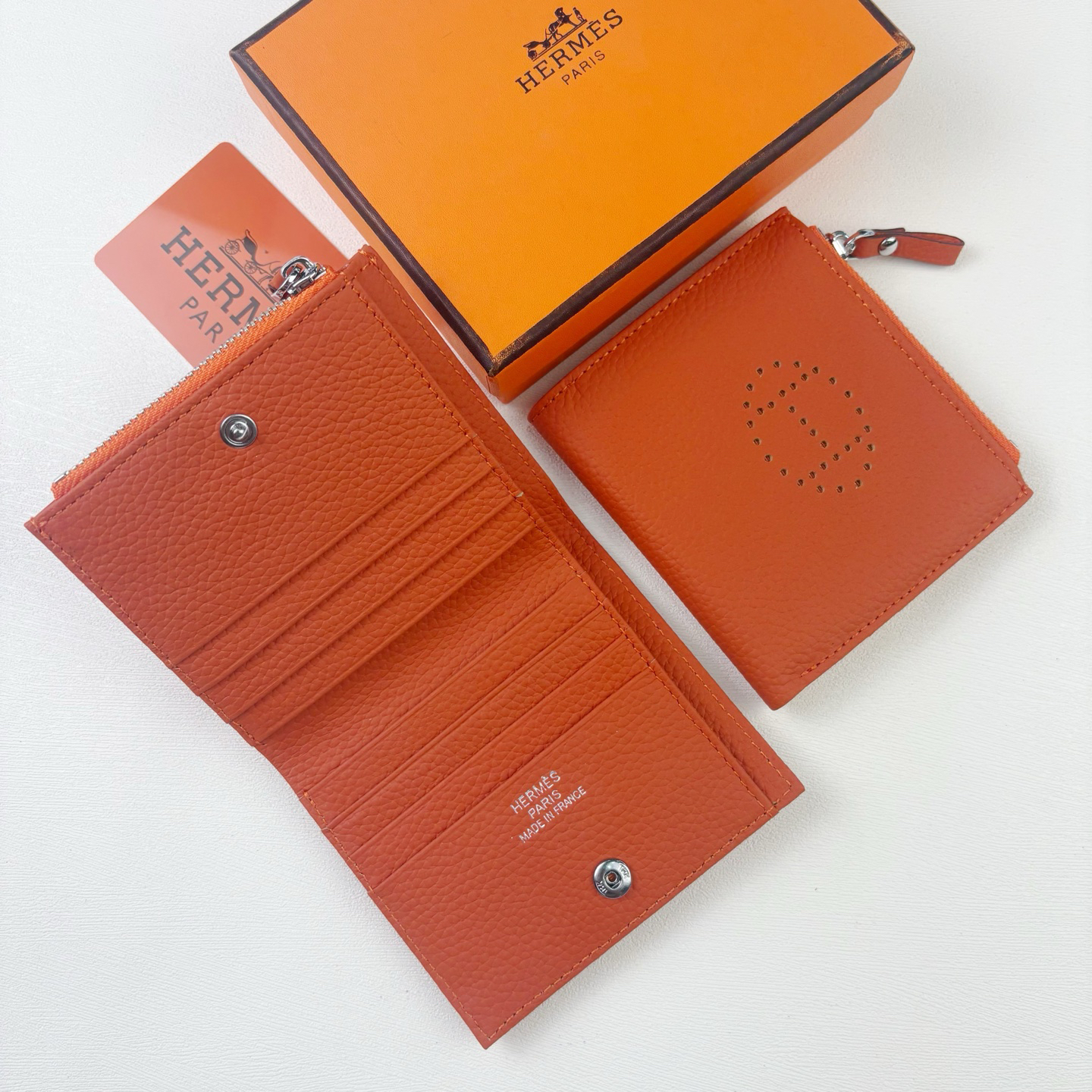 Hermes Silk'in Togo Leather Wallet - Image 2