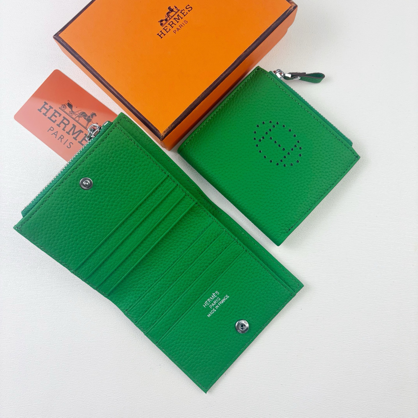 Hermès Silk'in Togo Leather Wallet - Image 2