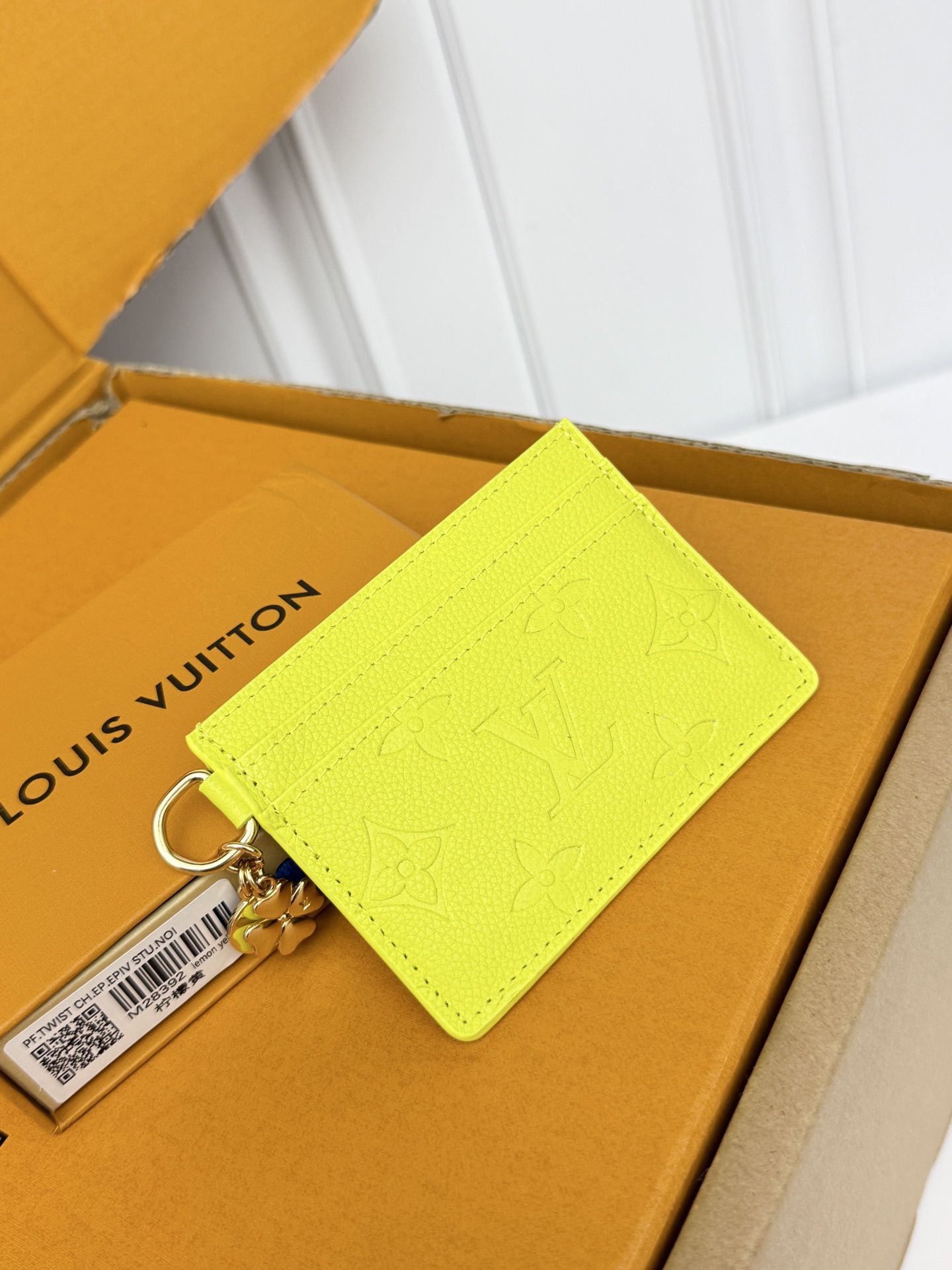 Louis Vuitton Charms Monogram Card Holder - Lemon Yellow - Image 2