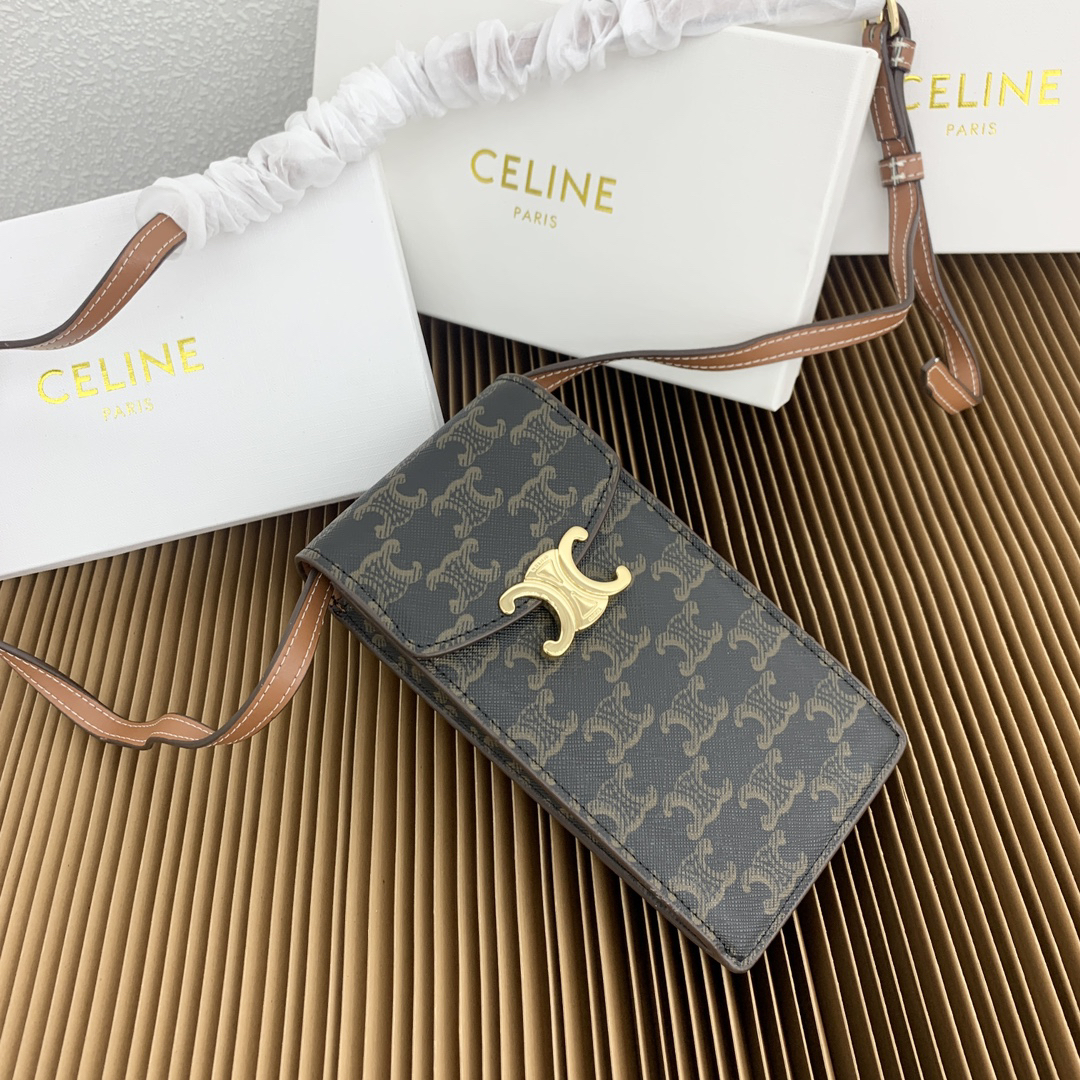 CELINE Triomphe Phone Bag - Image 2