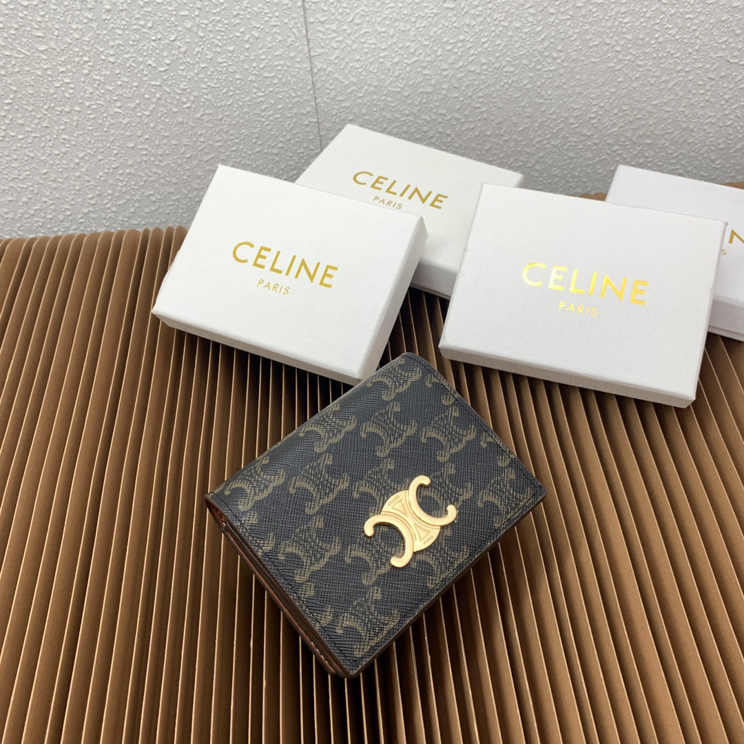 Triomphe Leather Business Card Holder - Image 2