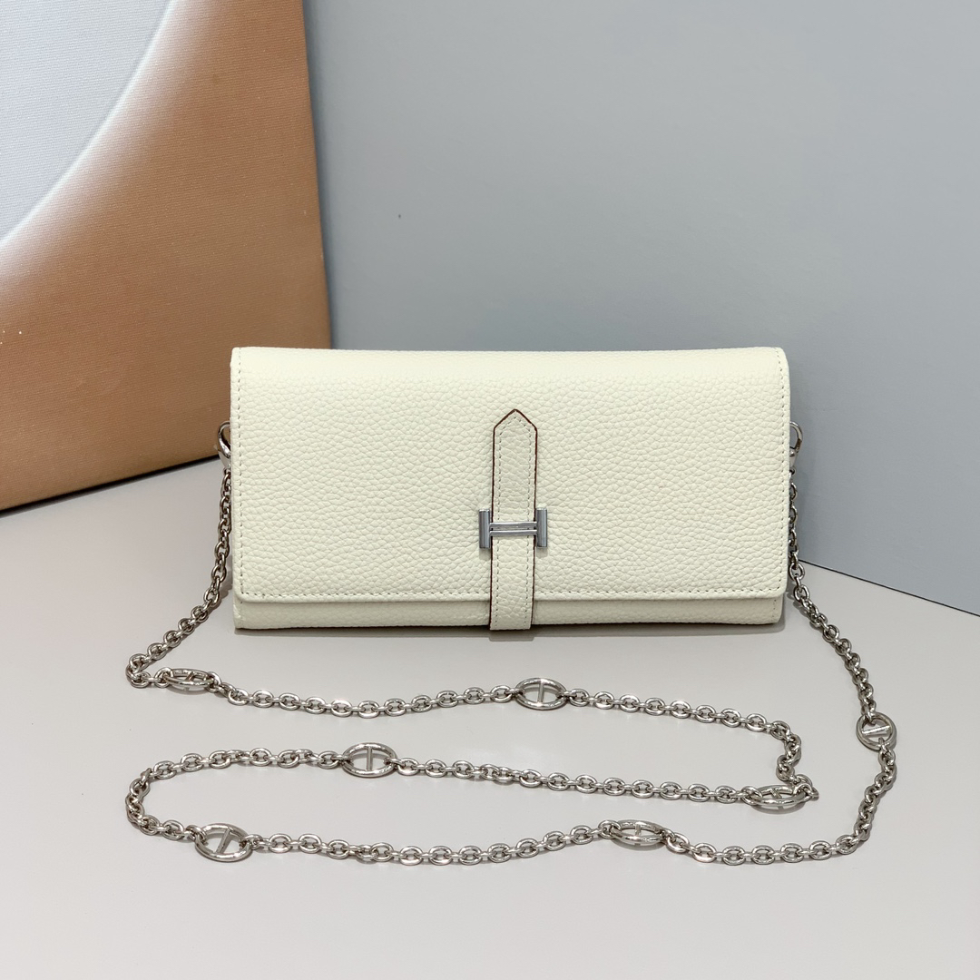 Hermes Pig-Nose Chain Shoulder Bag - Image 2