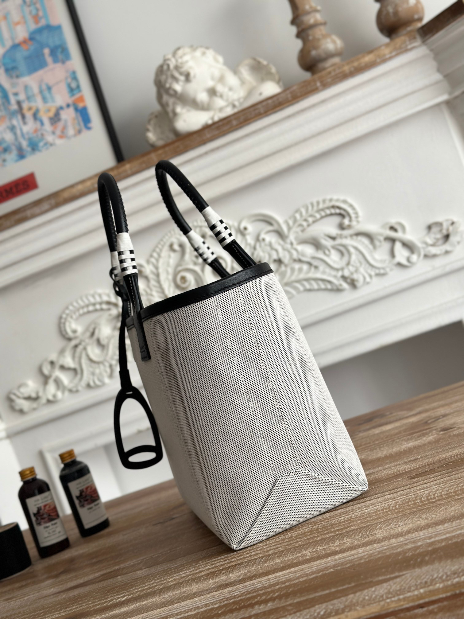 Hermes Steeple 25 Canvas Tote Bag - Image 2