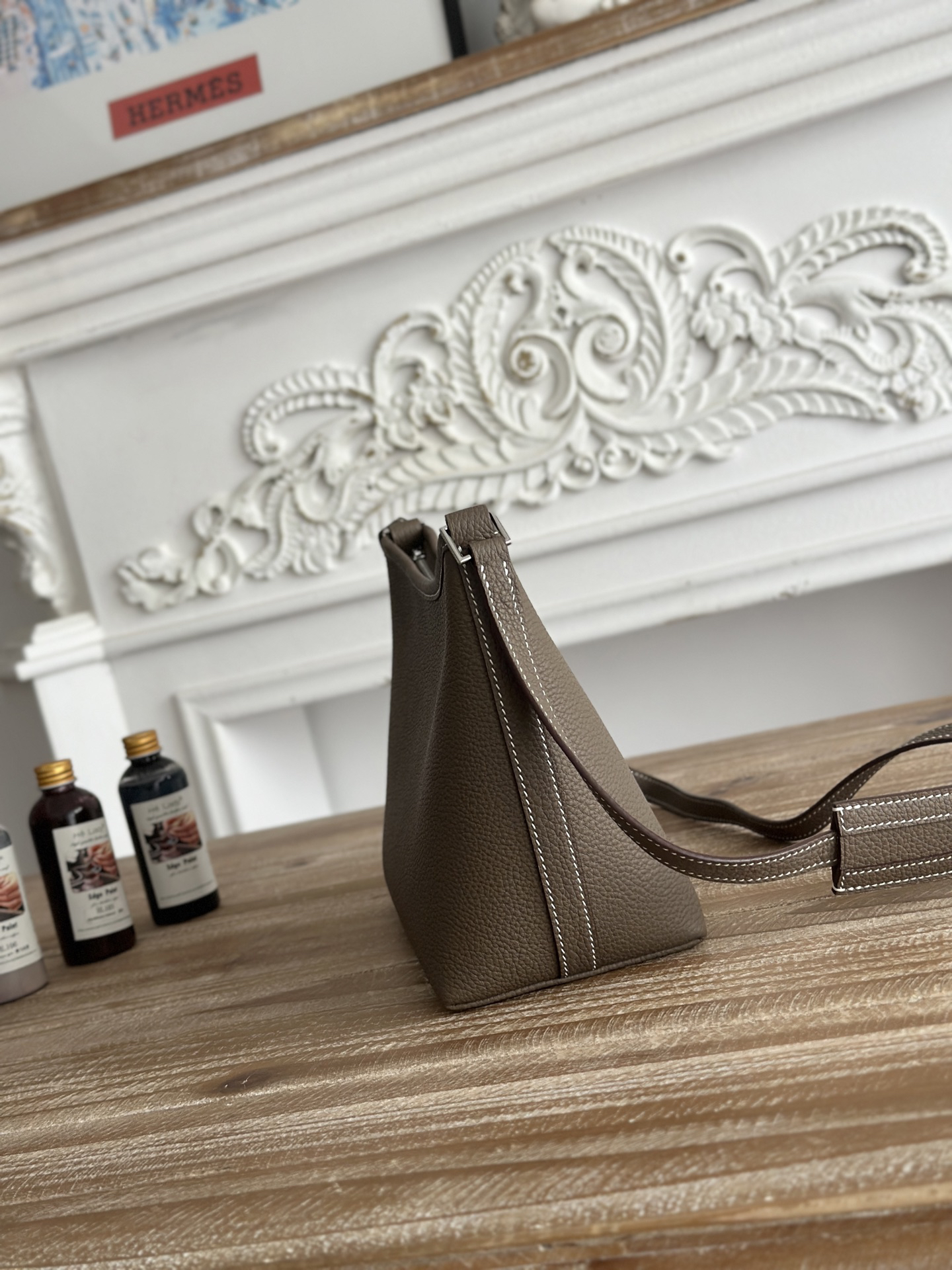 Hermes Berlingot Leather Shoulder Bag - Image 2