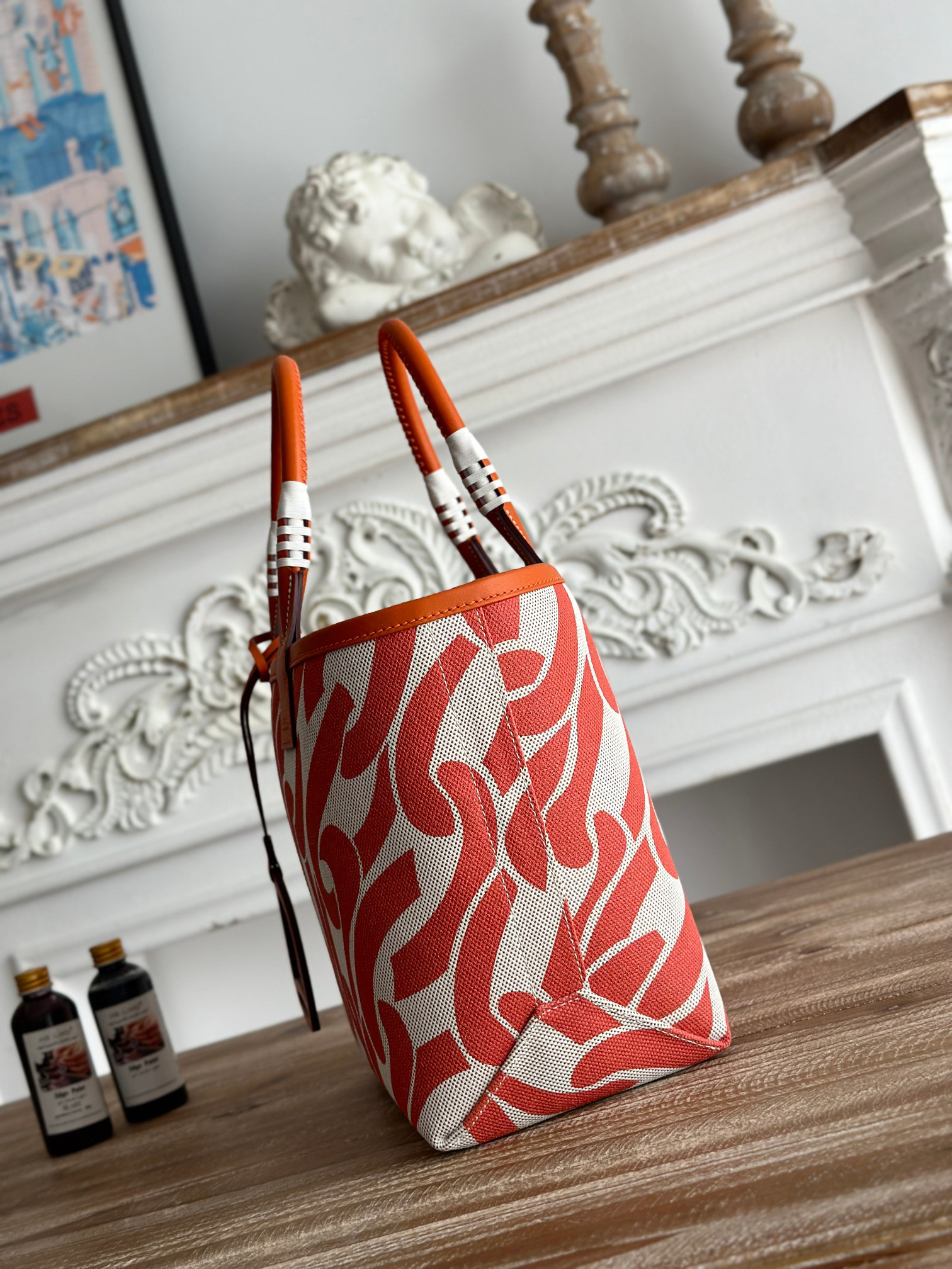 Hermès Steeple Canvas Tote Bag - Image 2