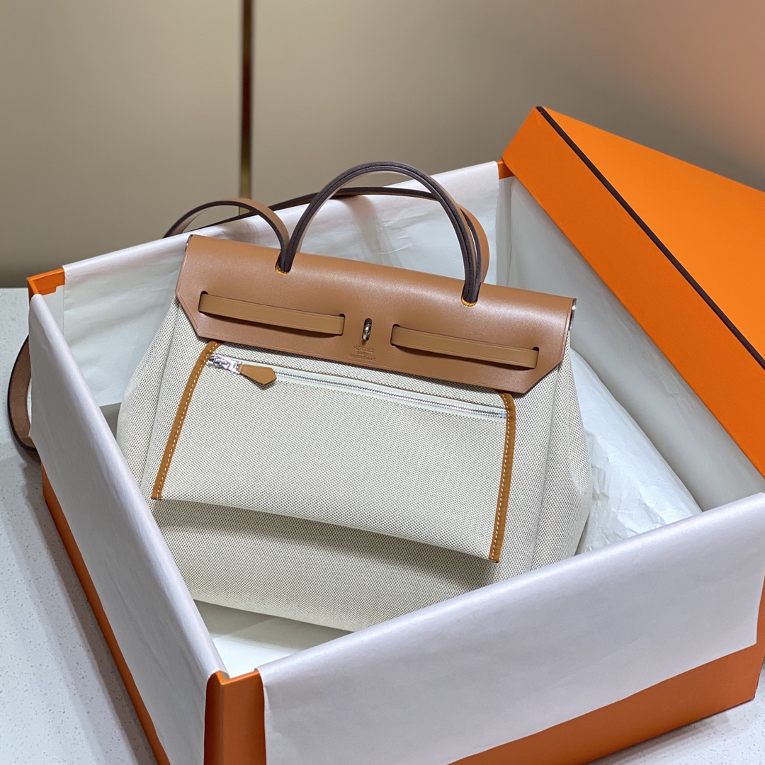 Hermès Herbag Zip Handbag - Image 2