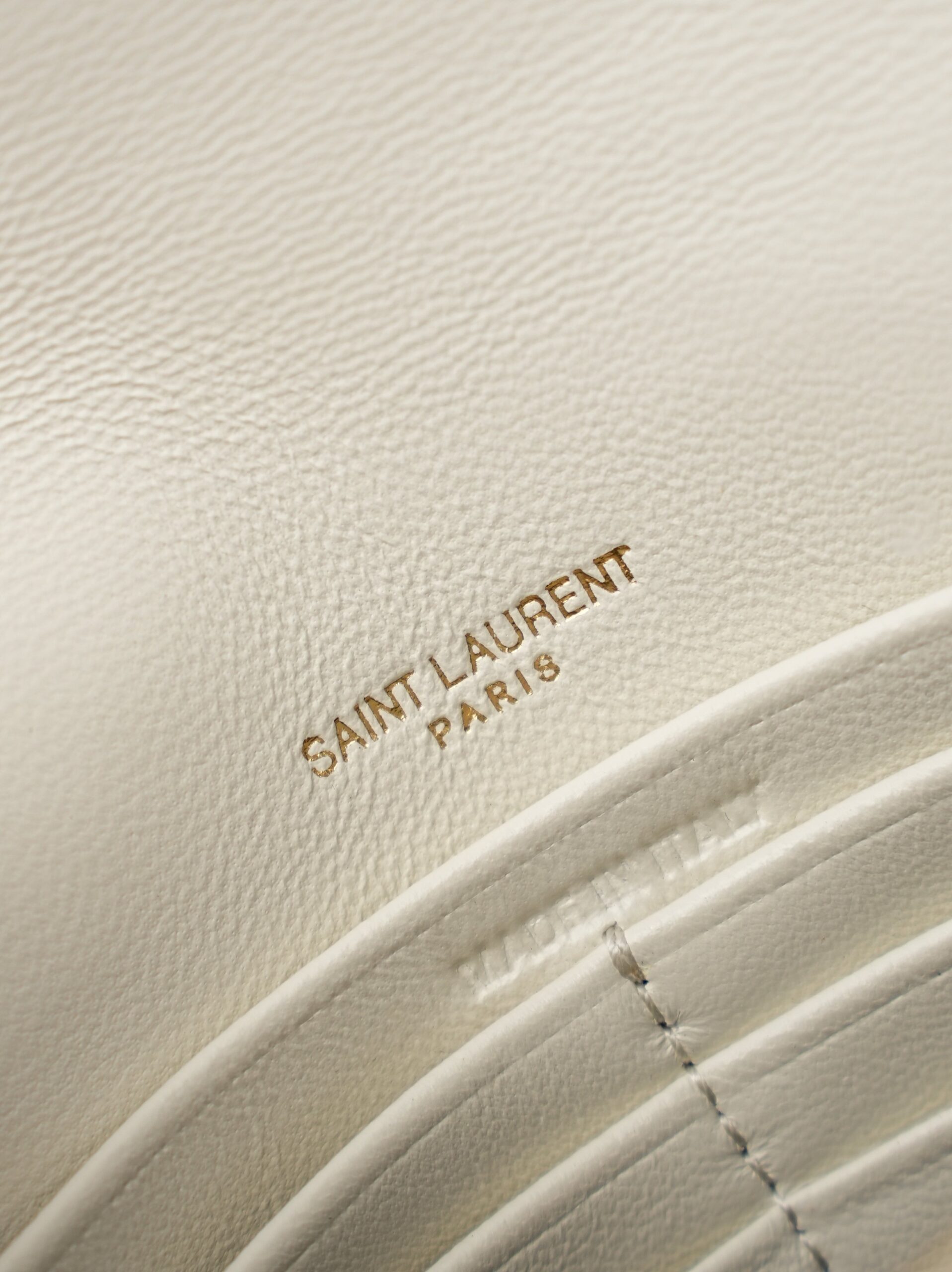 White Lambskin Small Envelope Clutch Bag - Image 12