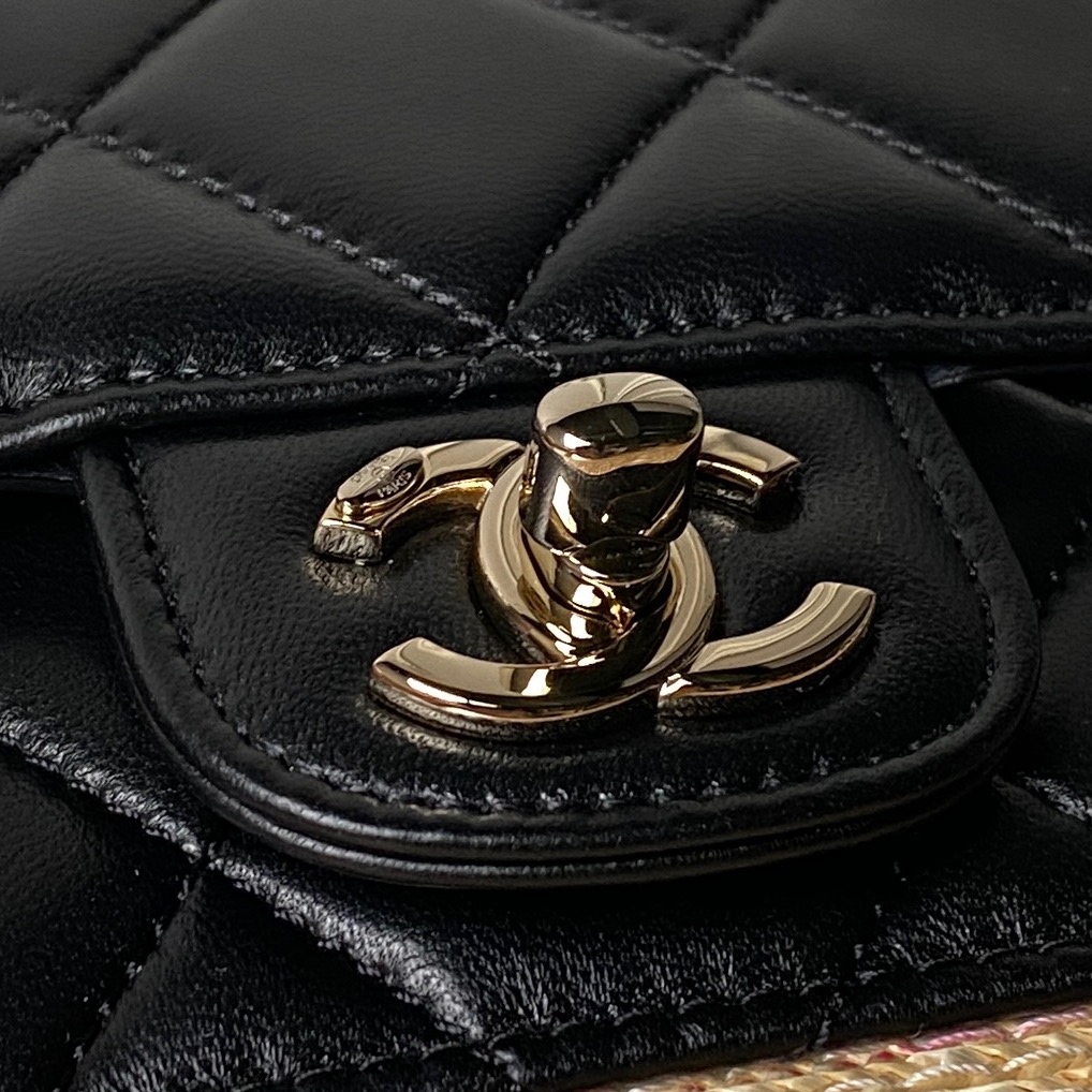 Chanel 26C Raffia Coco Beach Tote Bag AS5951 - Image 3
