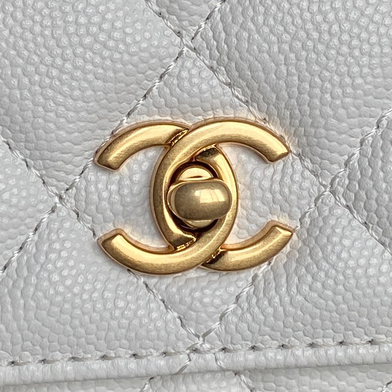 Textured Leather Top-Handle Handbag - Image 3