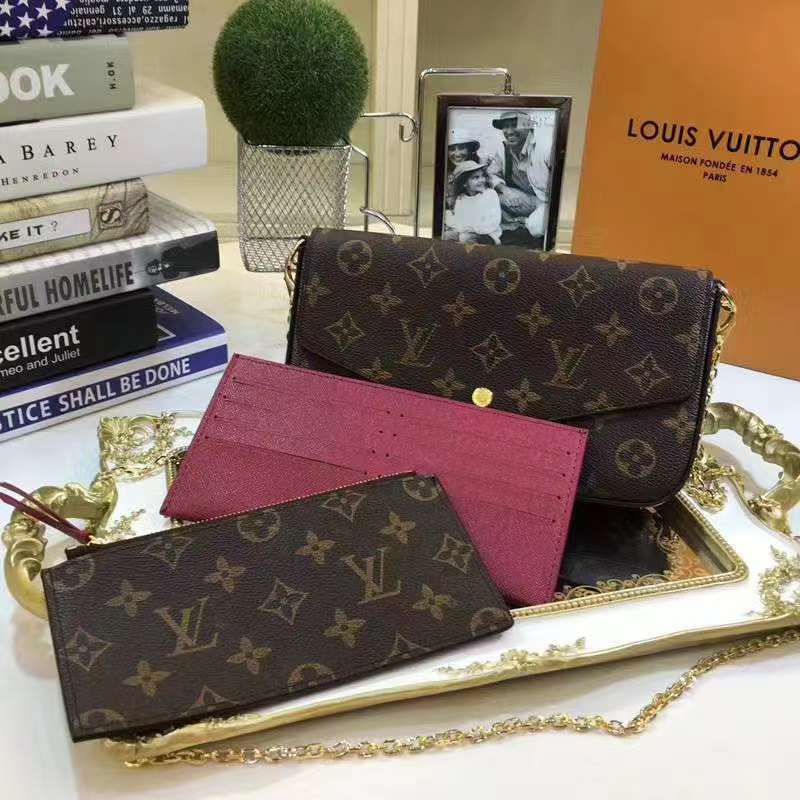 Louis Vuitton Felicie Three-Piece Clutch Bag - Image 3