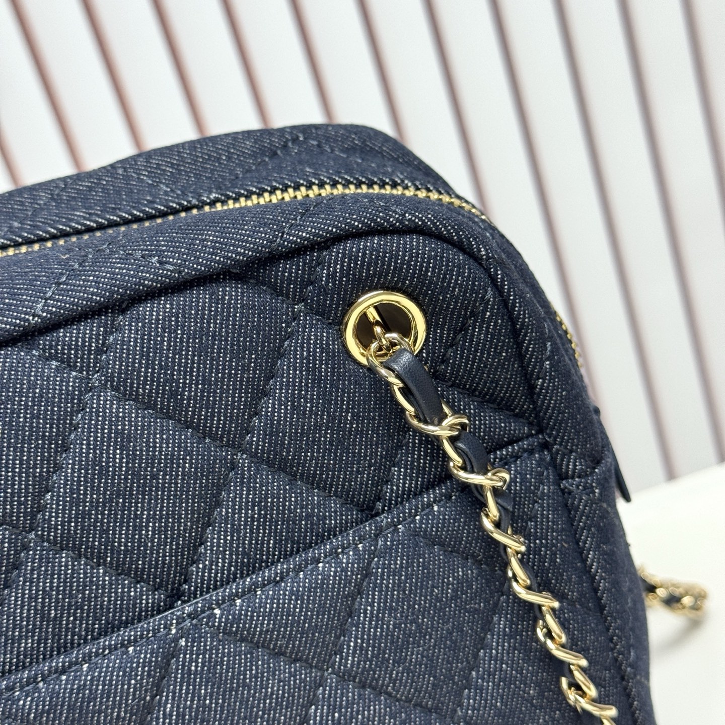 Chanel 26A Denim Series Bowling Bag - Image 3