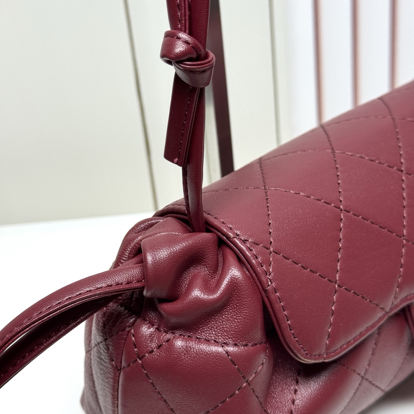 Chanel Quilted Drawstring Shoulder Bag in Black - Image 3