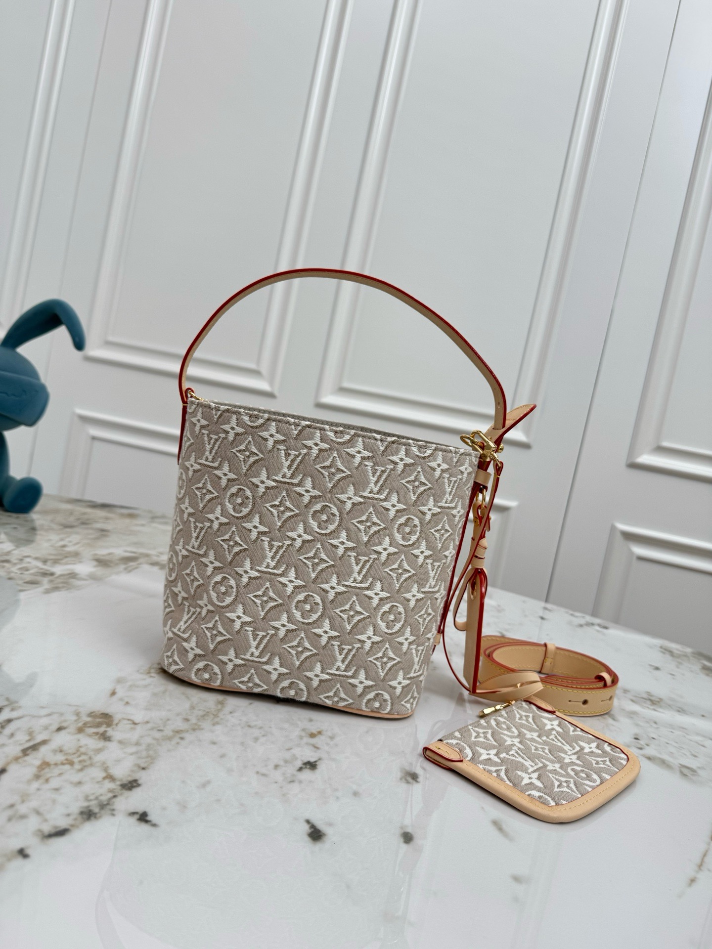 Louis Vuitton All In BB Handbag, White Monogram Canvas, M2A377 - Image 3