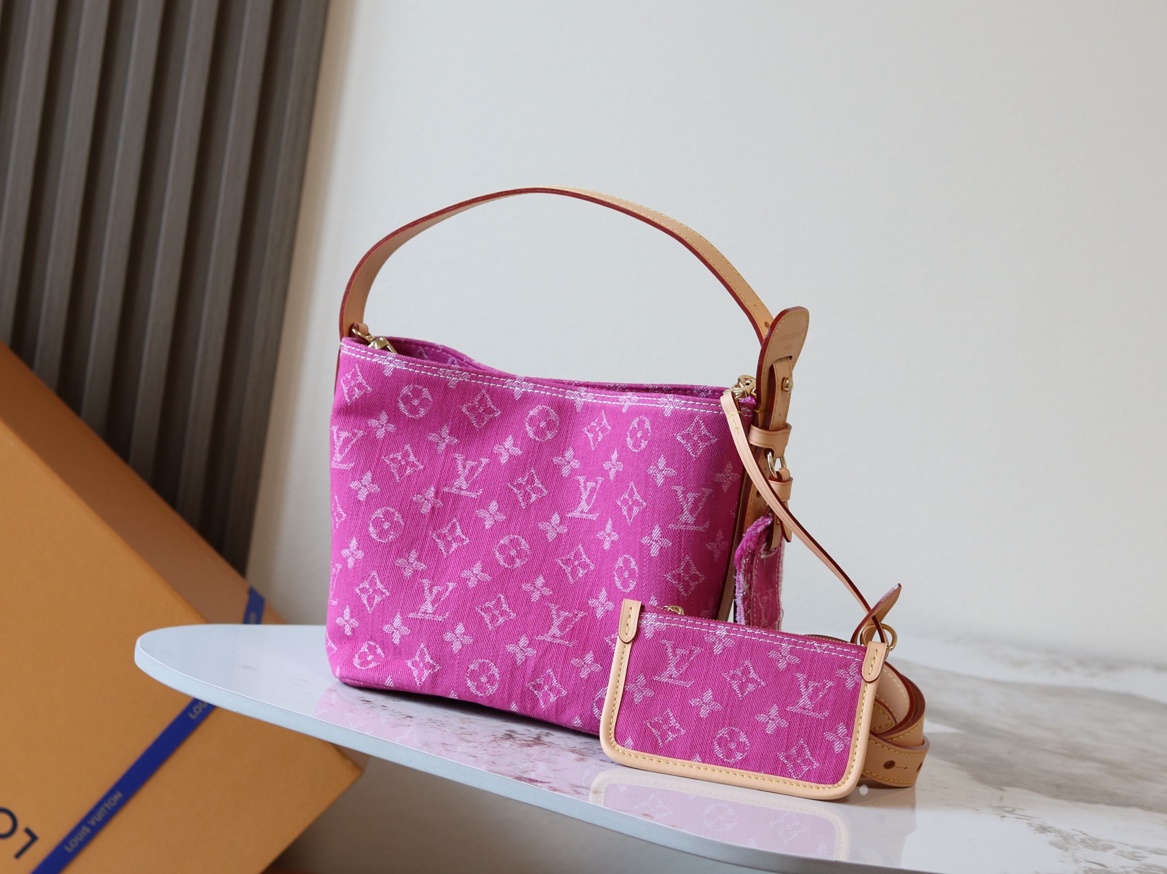 Louis Vuitton Denim Bucket Bag - Image 3
