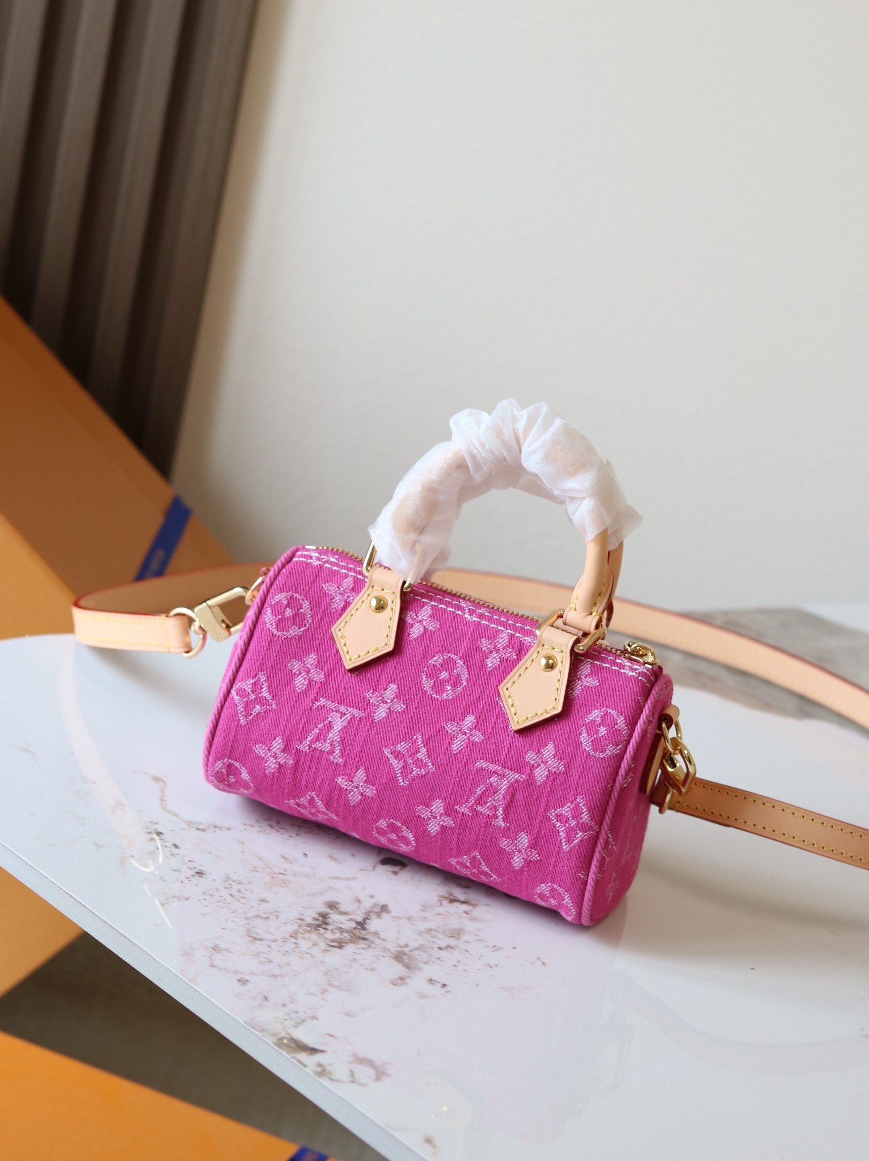 Nano Speedy Handbag in Monogram Denim - Image 3