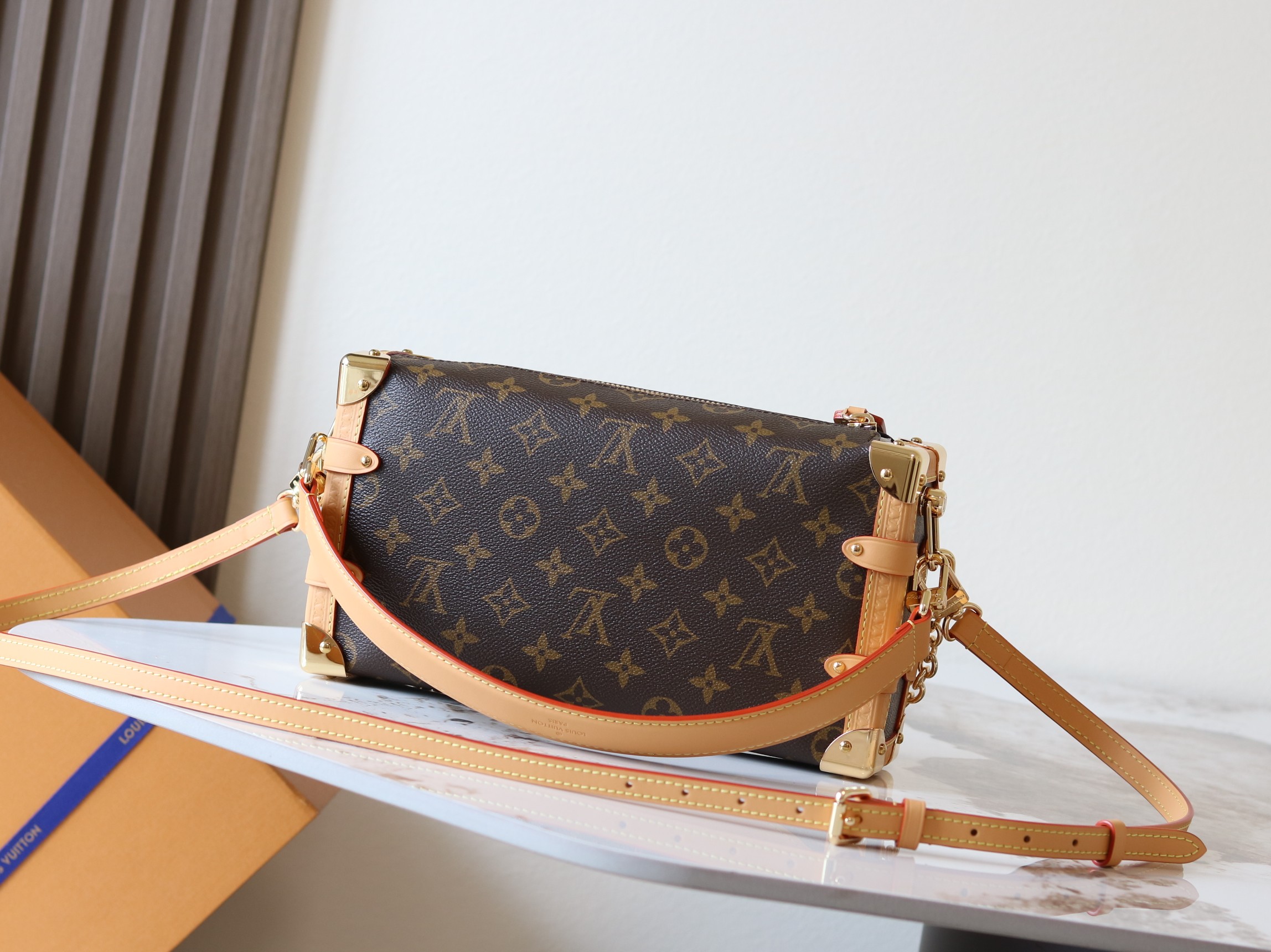 Louis Vuitton Side Trunk East West Shoulder Bag in Monogram Eclipse Canvas - Image 3