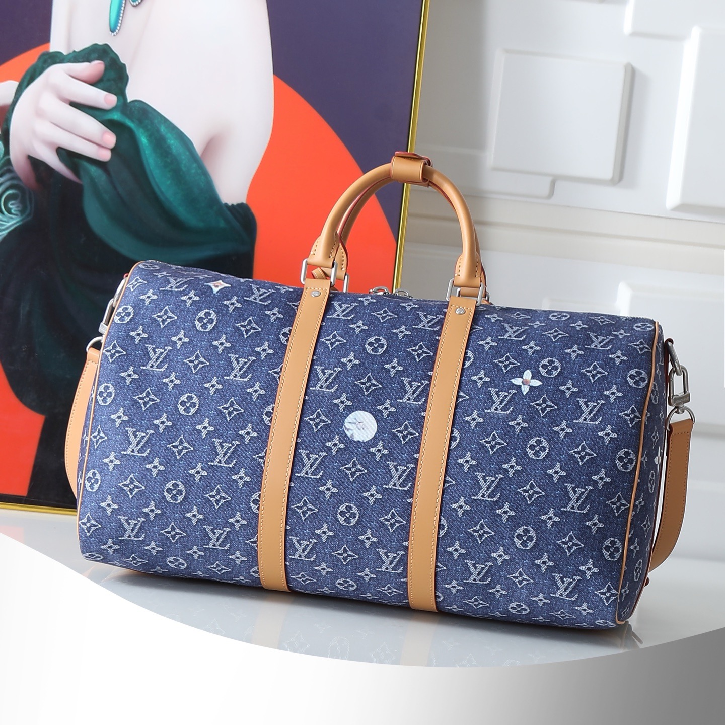 Louis Vuitton Keepall Bandouliere 50 Travel Bag - Image 3
