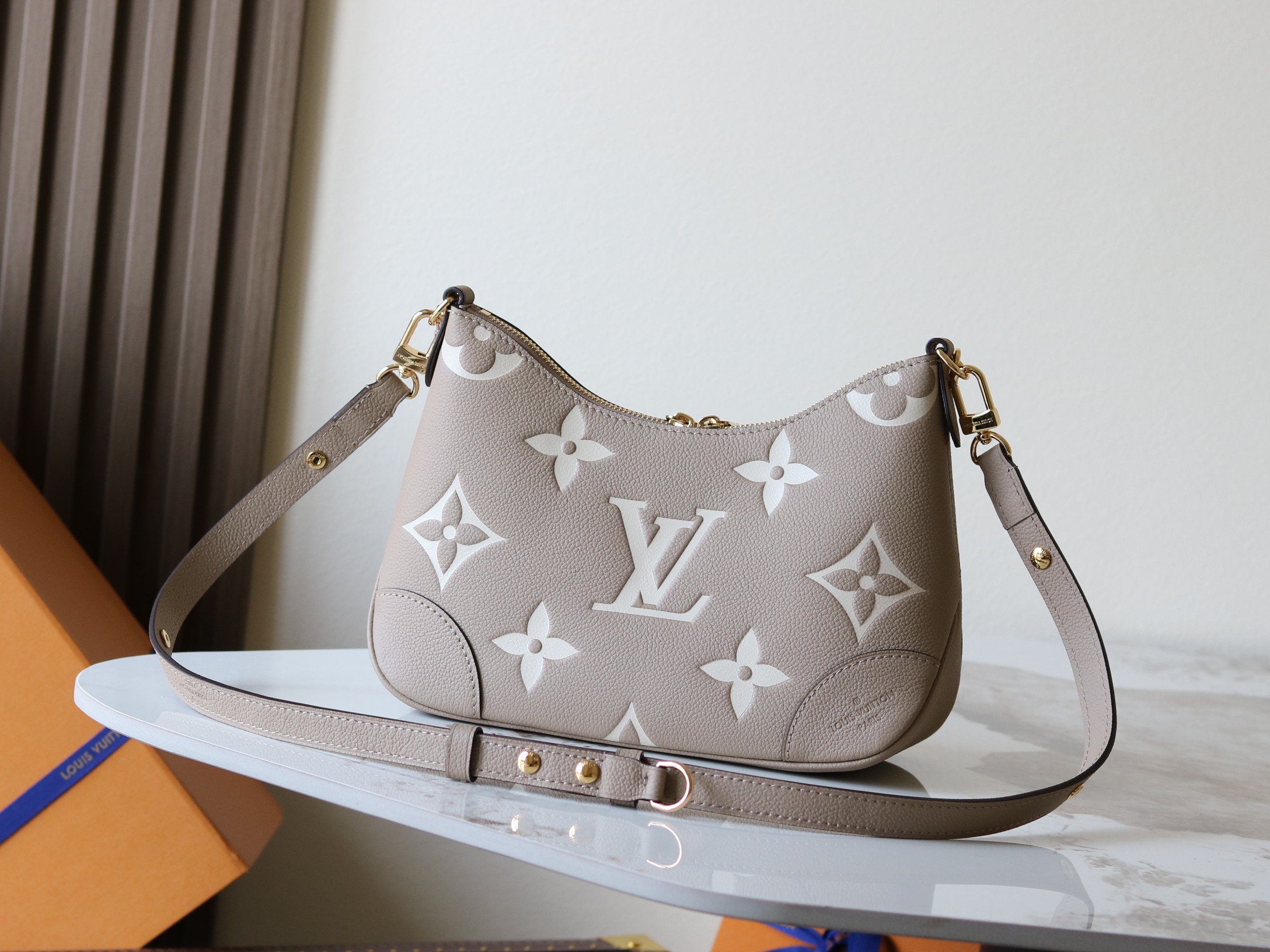 Louis Vuitton Boulogne Monogram Empreinte Leather Crossbody Bag - Image 3