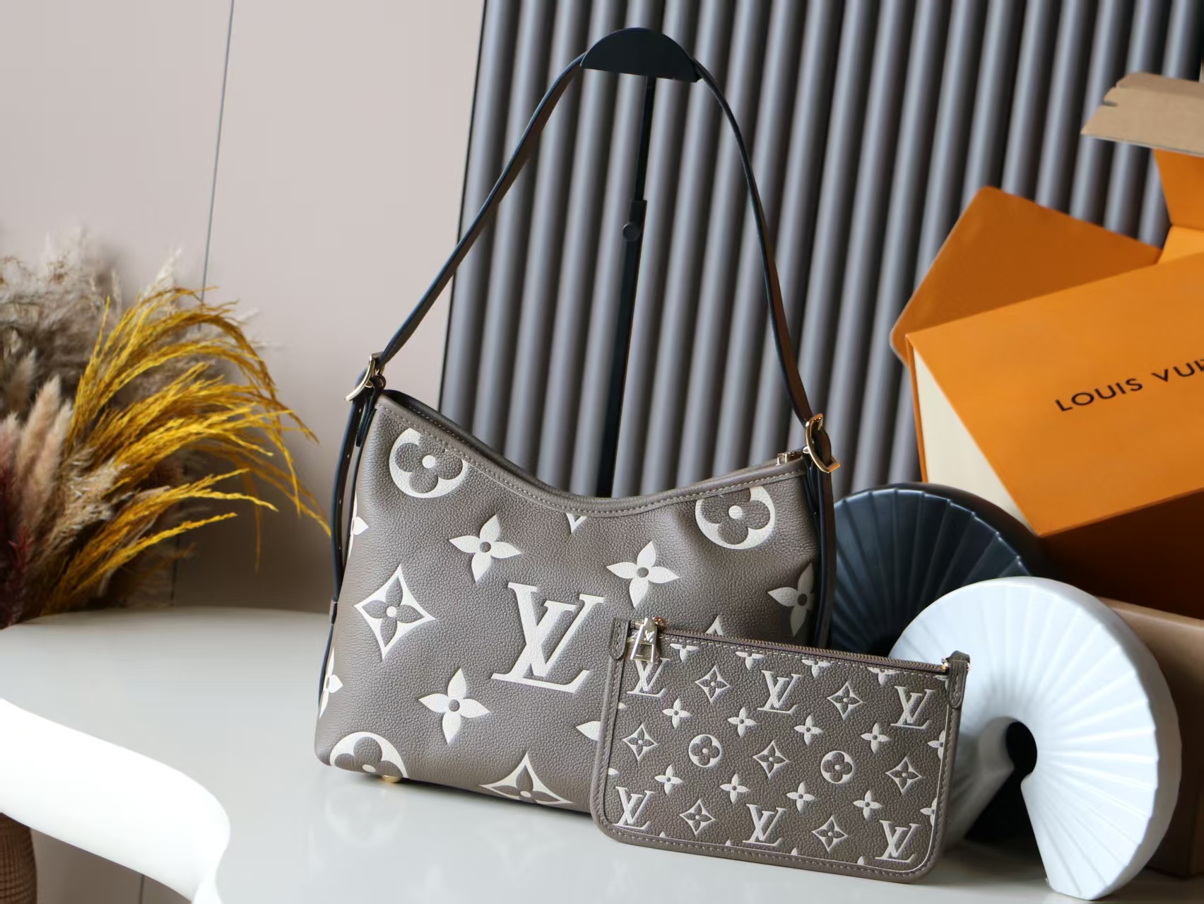 Louis Vuitton CarryAll Small Handbag in Monogram Empreinte Embossed Leather - Image 3