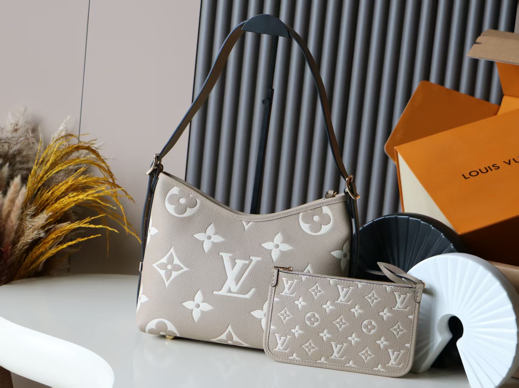 Louis Vuitton CarryAll Small Handbag in Monogram Empreinte Leather - Image 3