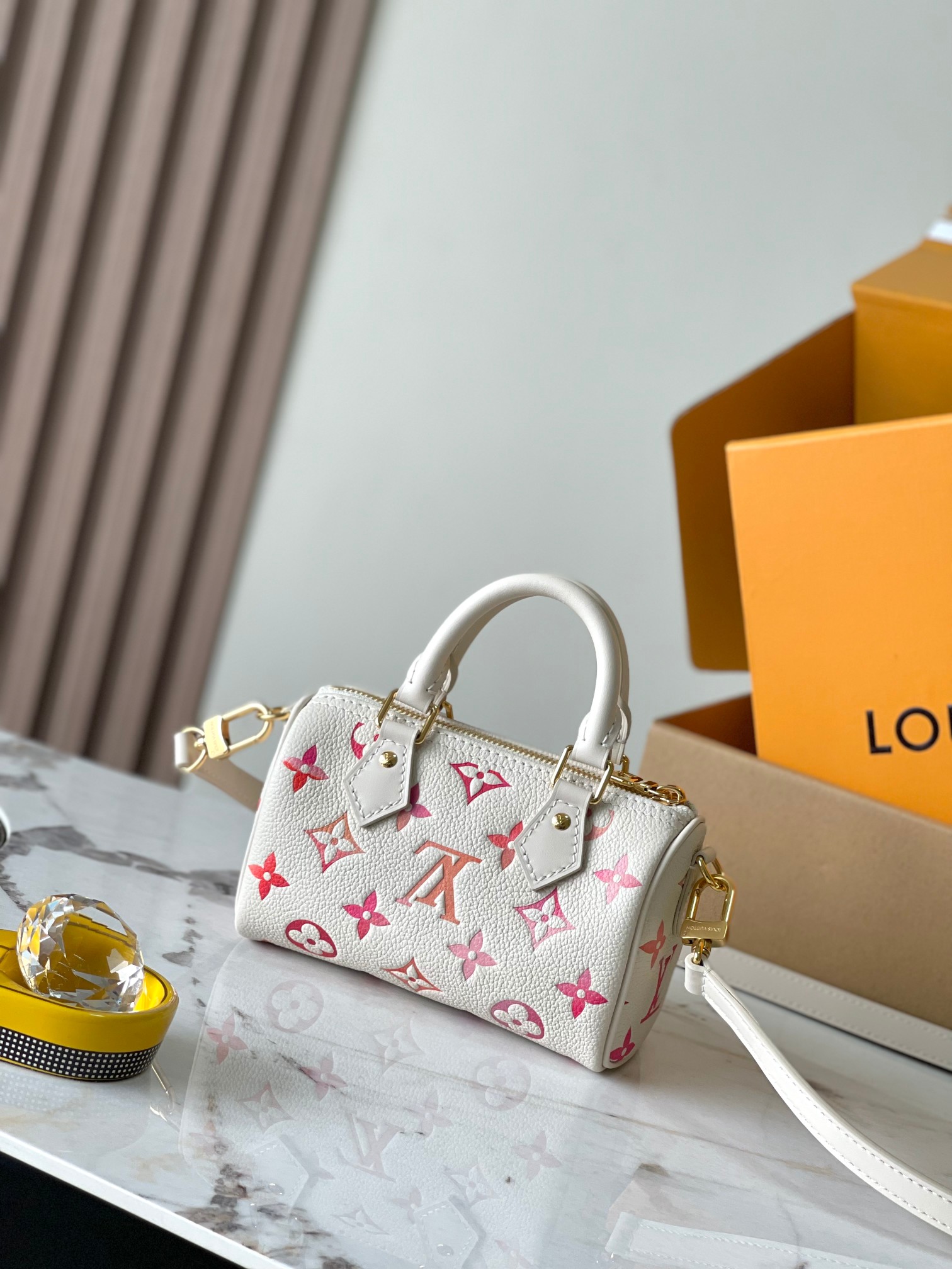 Louis Vuitton Nano Speedy Bag in Monogram Empreinte Leather - Image 3