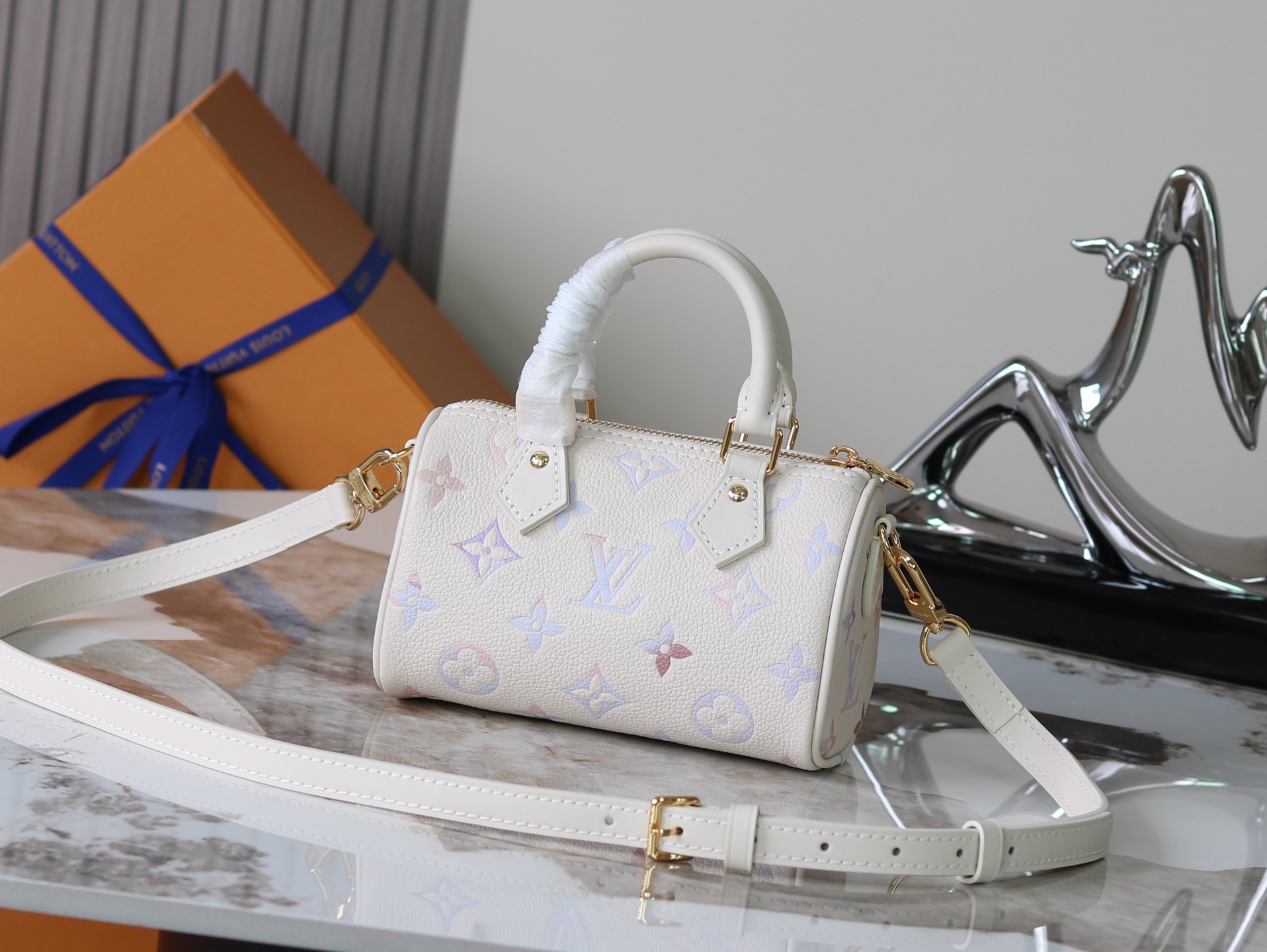 Louis Vuitton Nano Speedy Handbag in Monogram Empreinte Leather - Image 3
