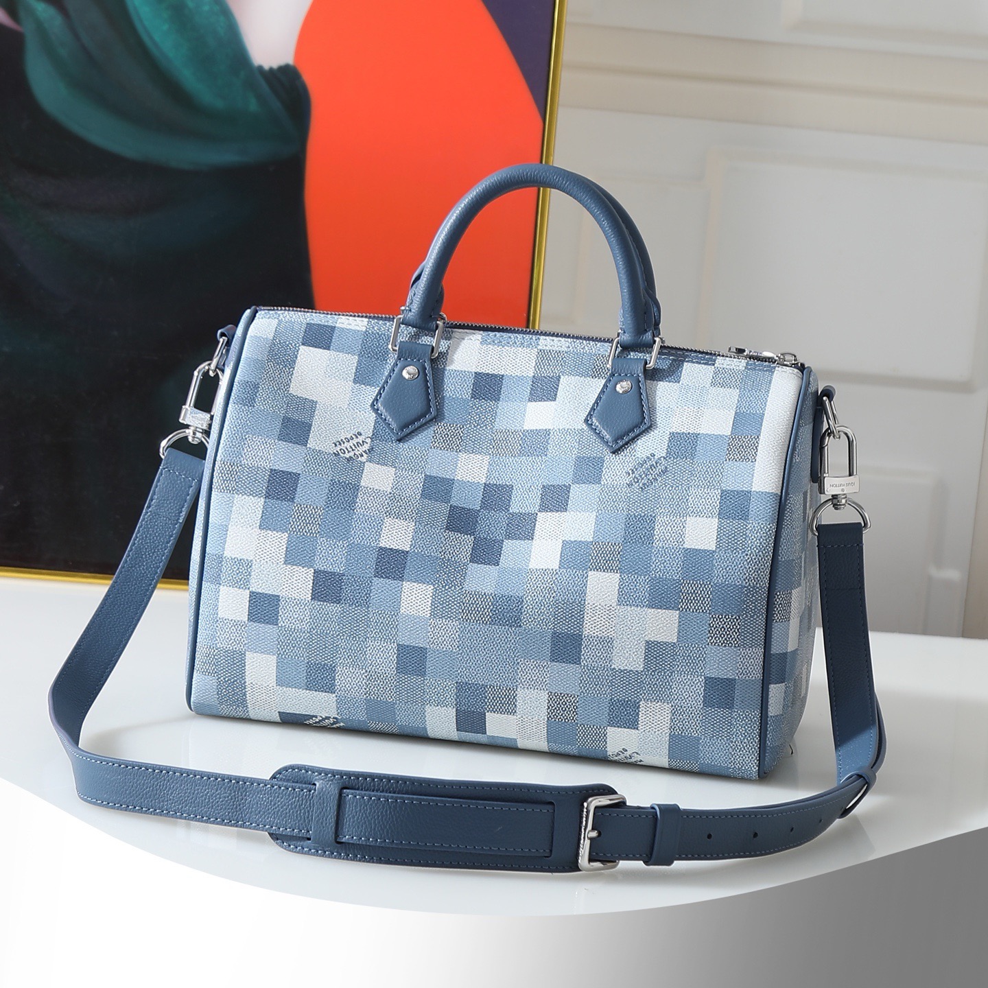 Louis Vuitton Speedy 30 Handbag in Damoflage Canvas - Image 3